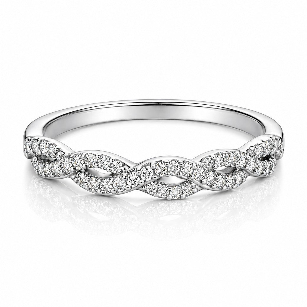 18K White Gold Vermeil