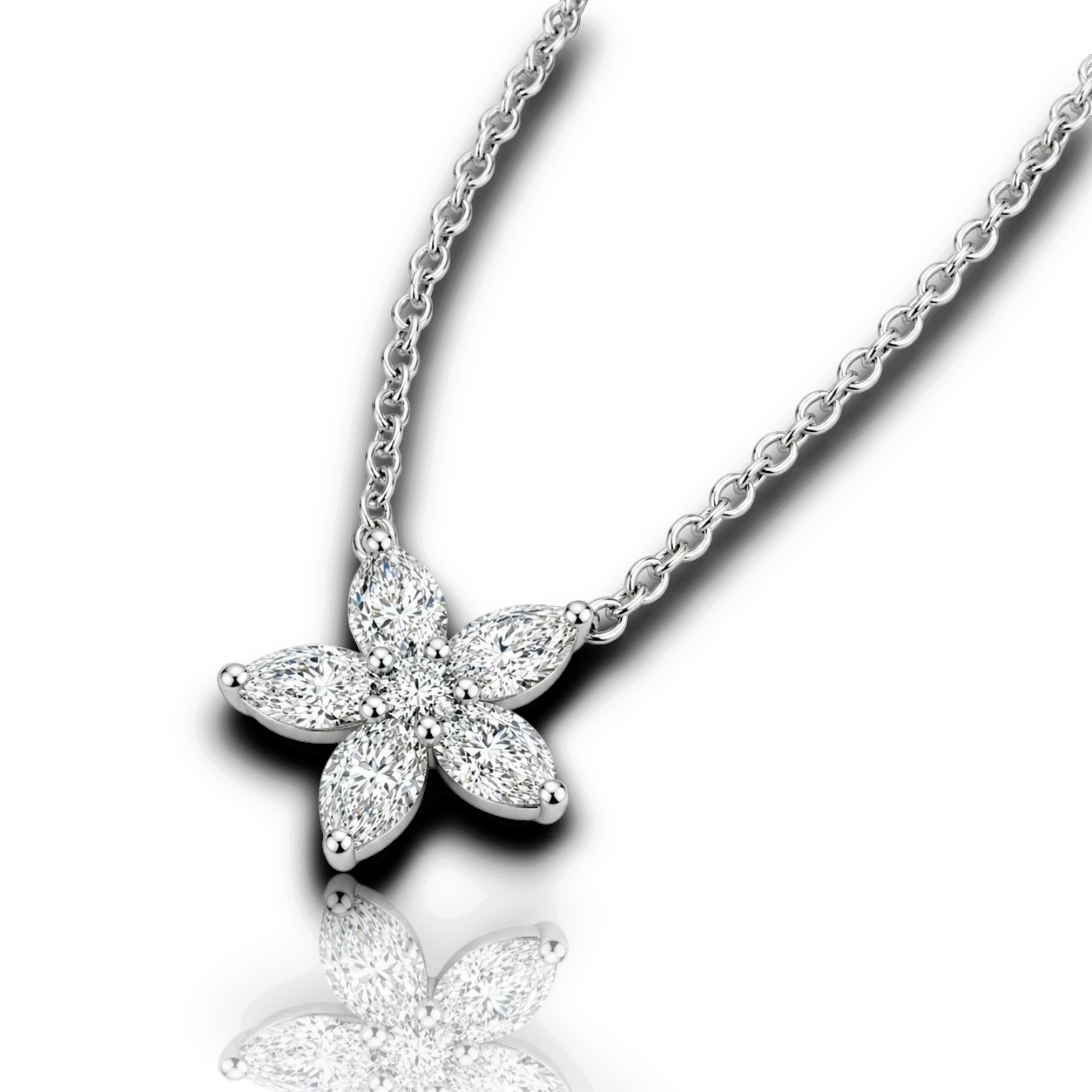18K White Gold Vermeil
