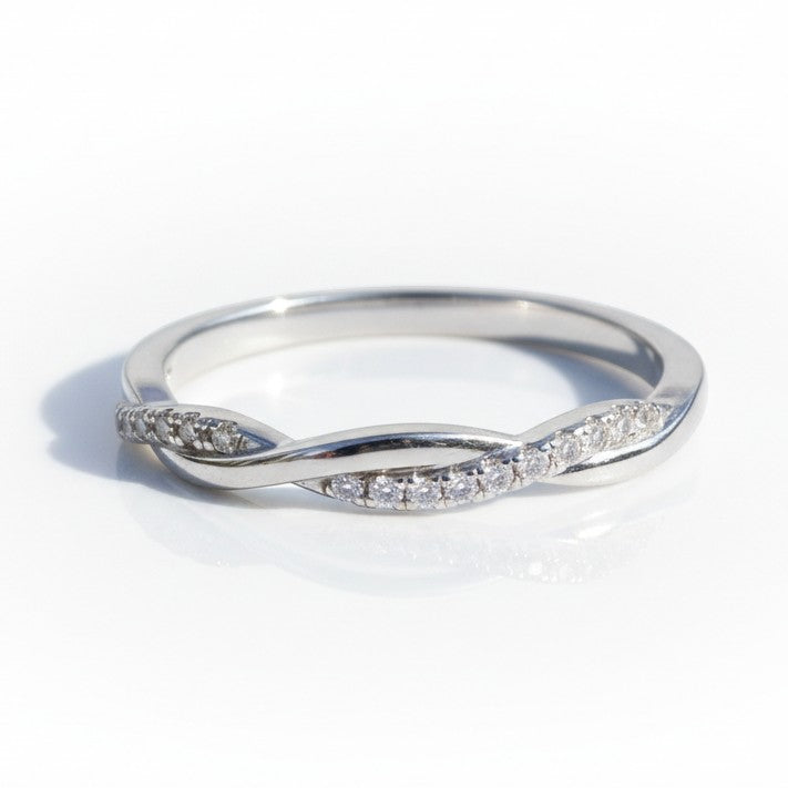 18K White Gold Vermeil