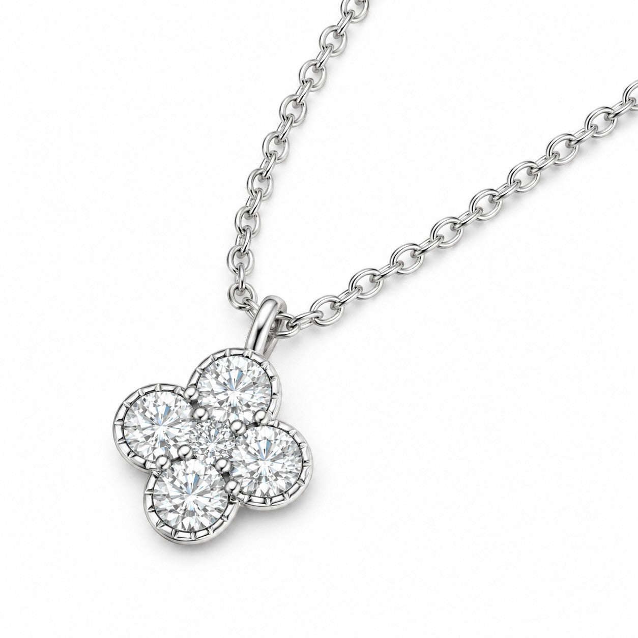 18K White Gold Vermeil