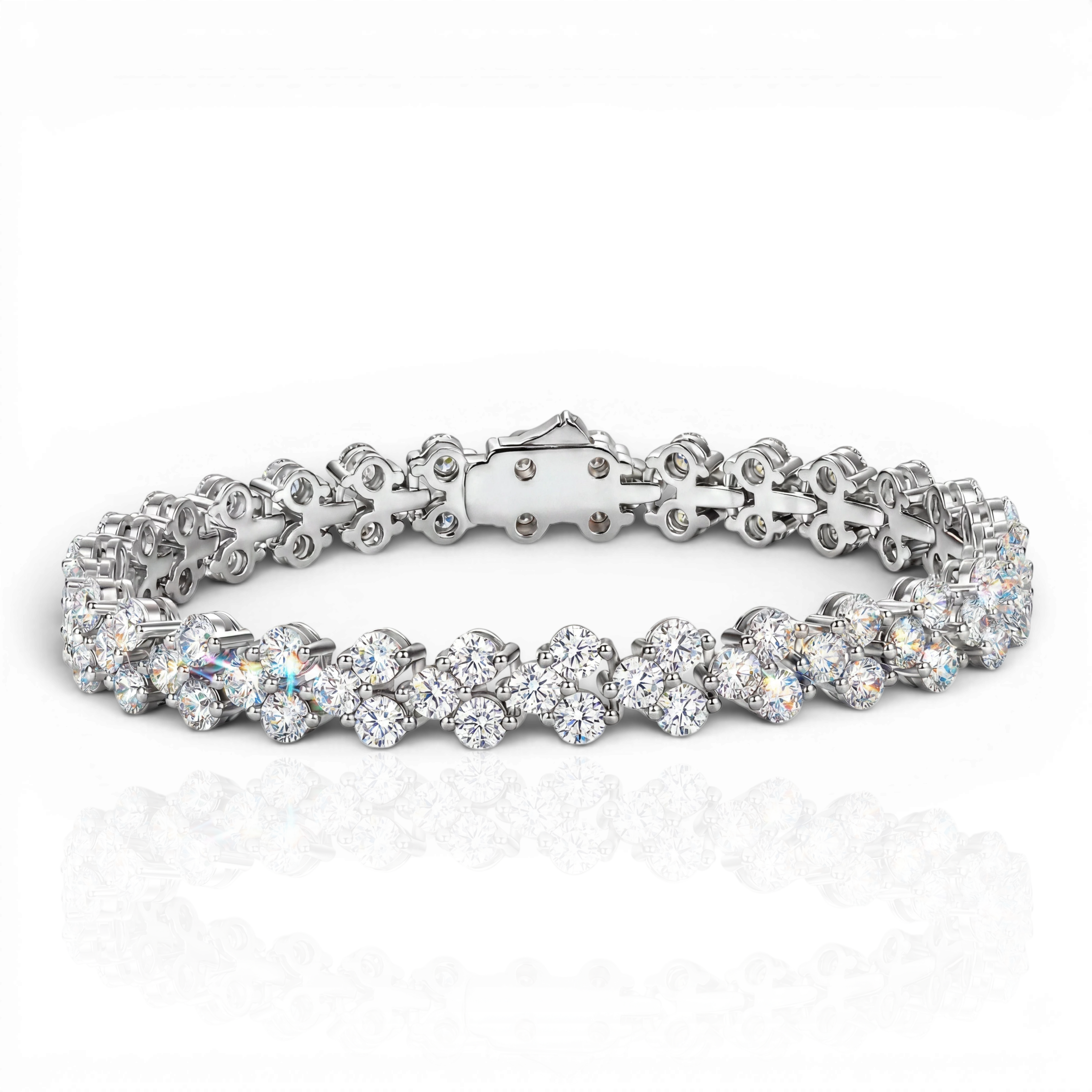 18K White Gold Vermeil