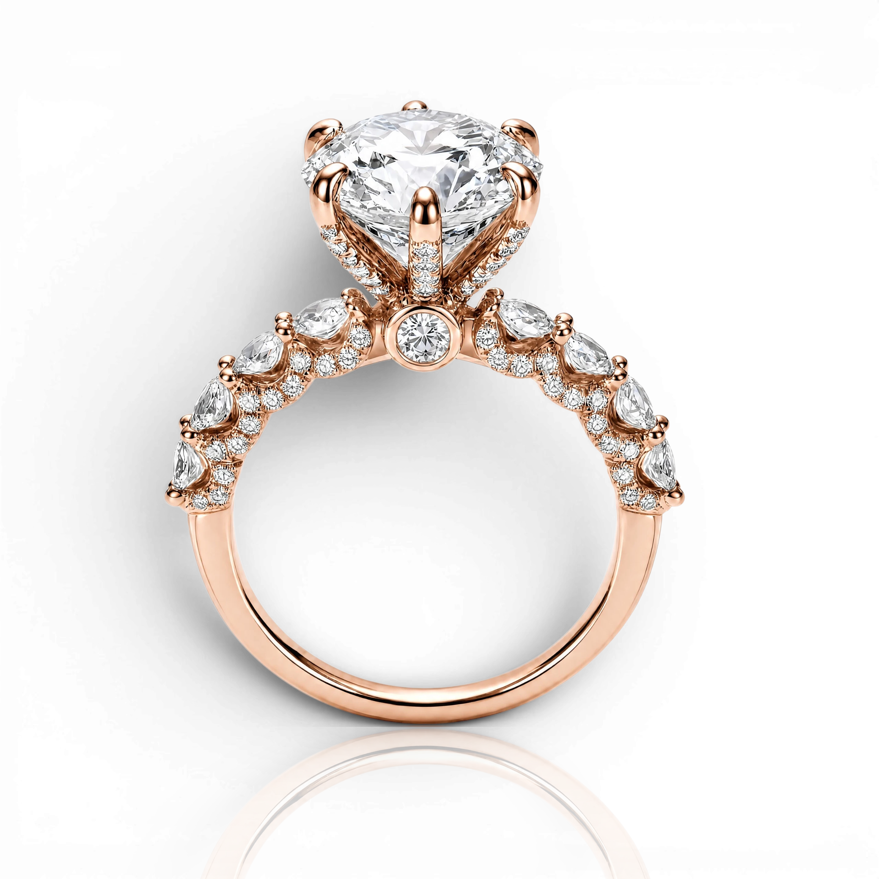18K Rose Gold Vermeil / 3.00 CARAT