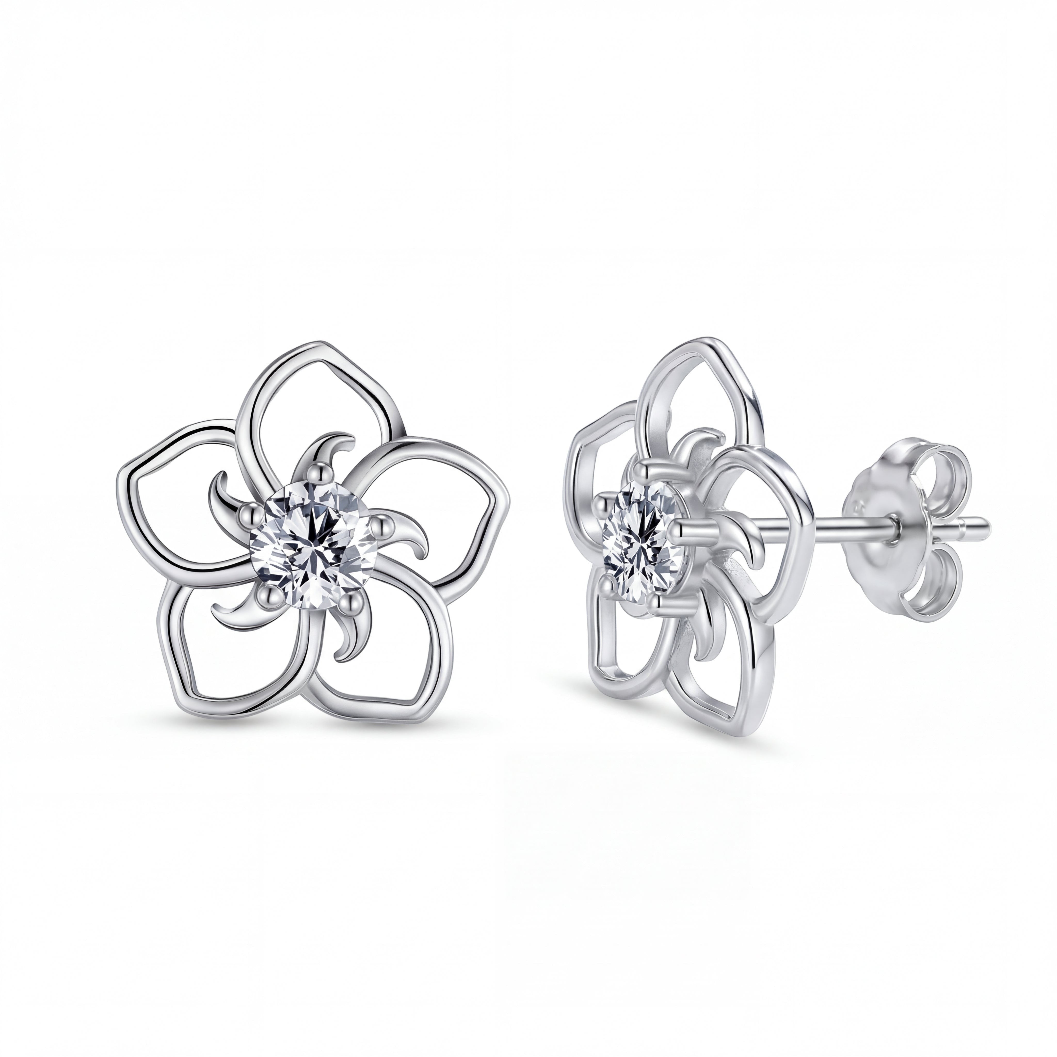 18K White Gold Vermeil
