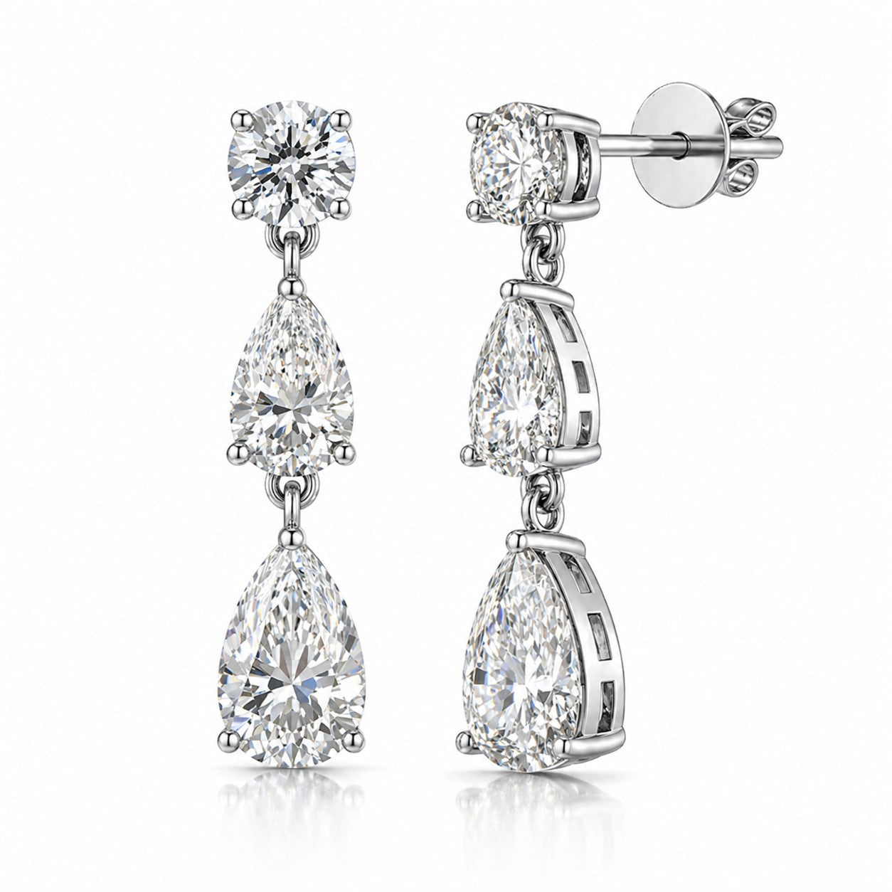 18K White Gold Vermeil