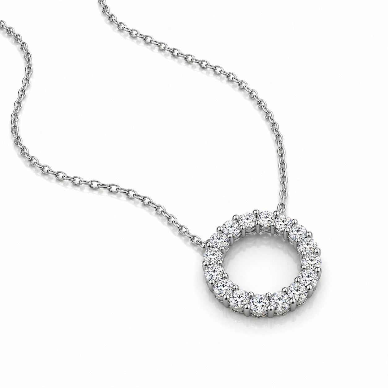 18K White Gold Vermeil
