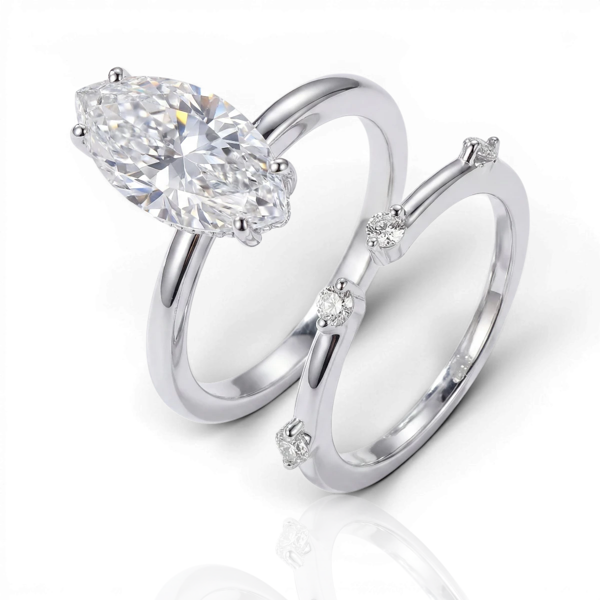 18K White Gold Vermeil