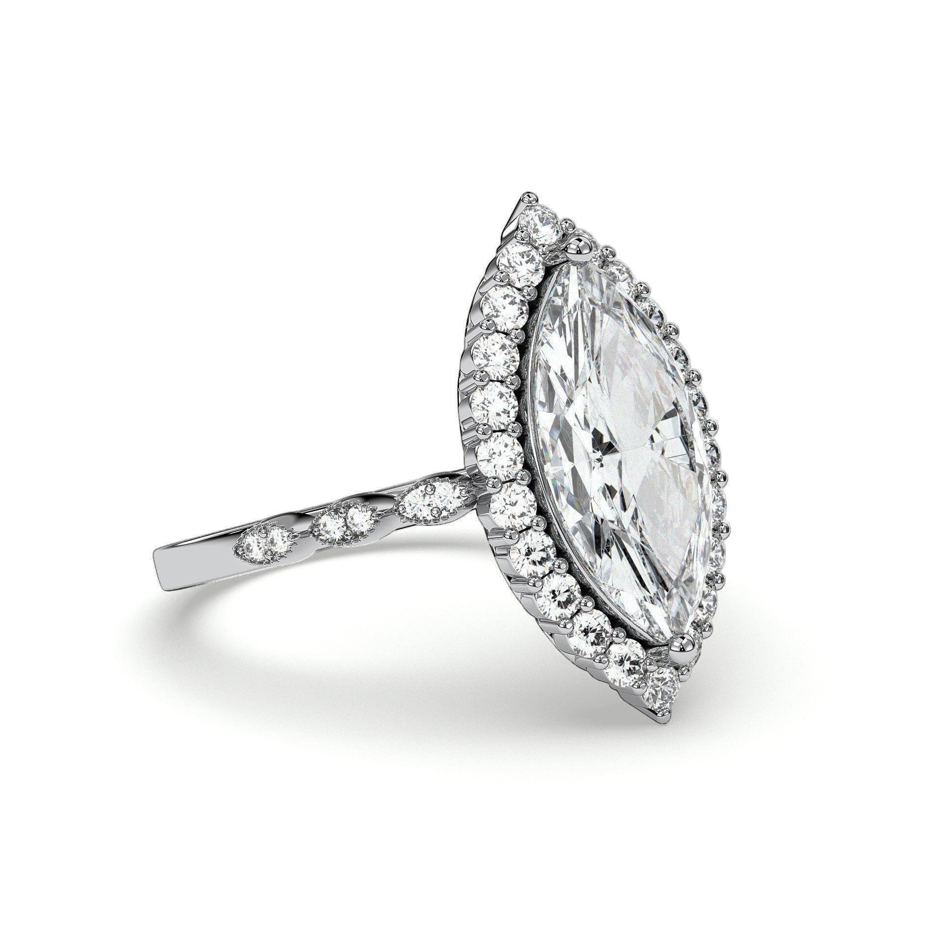 18K White Gold Vermeil