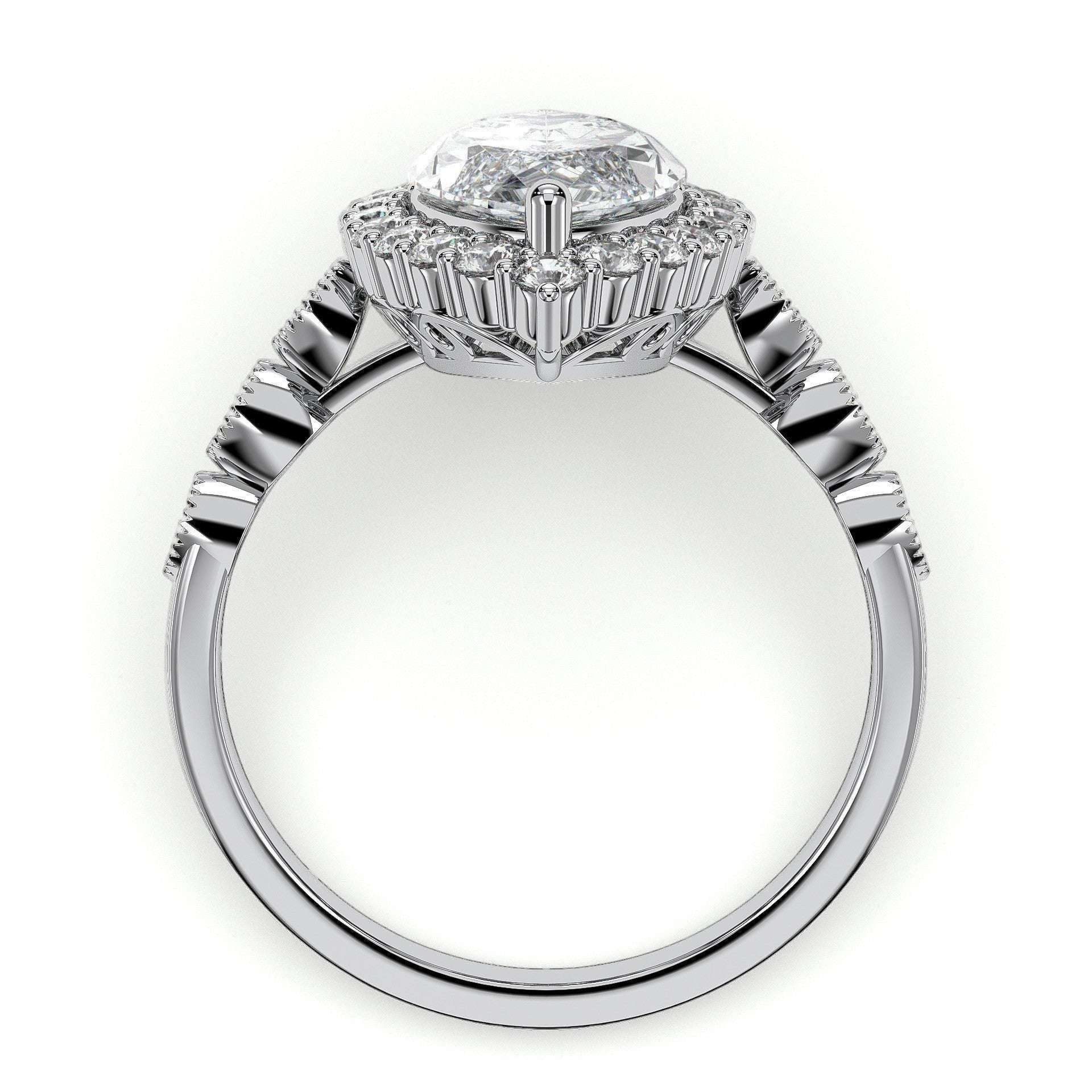 18K White Gold Vermeil
