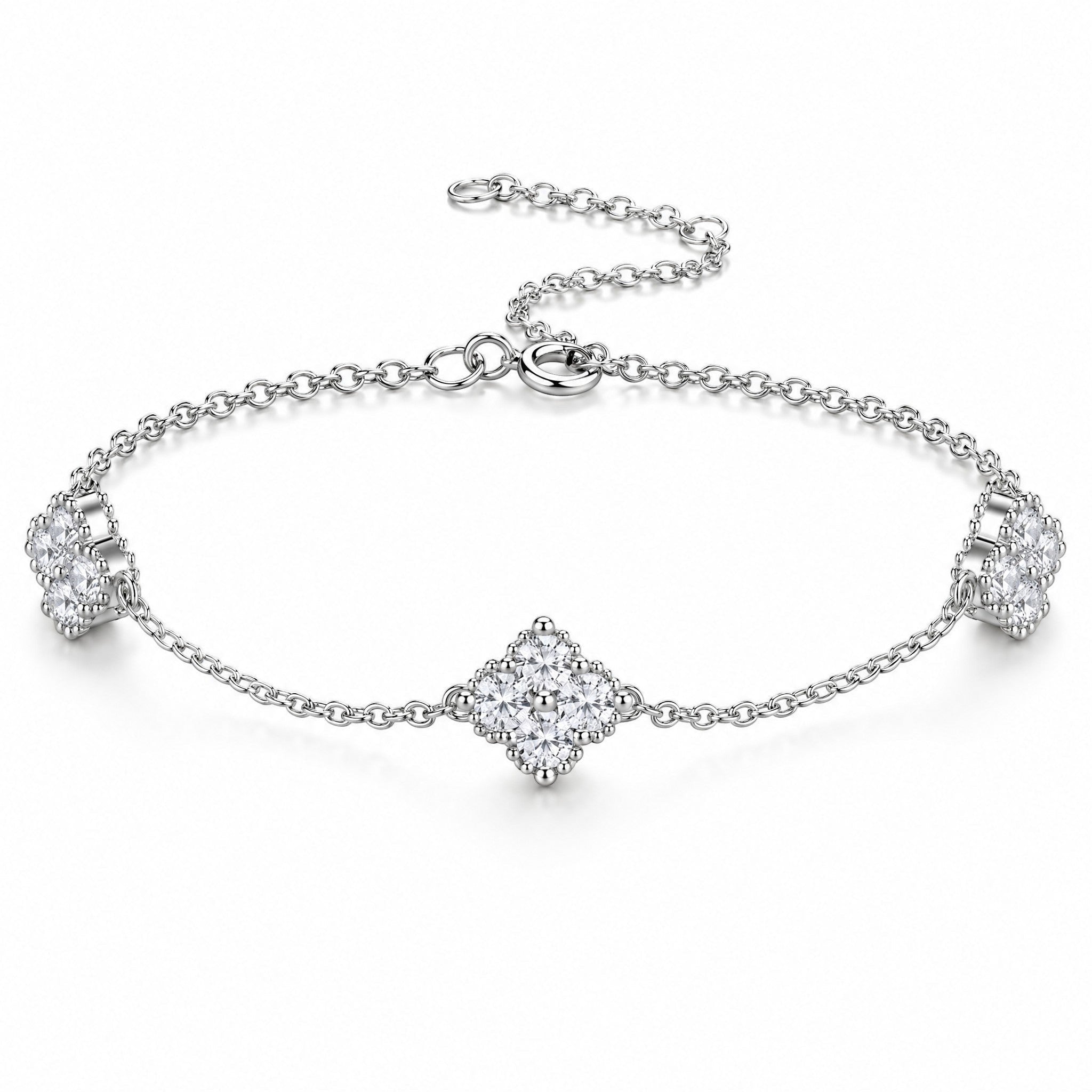 18K White Gold Vermeil