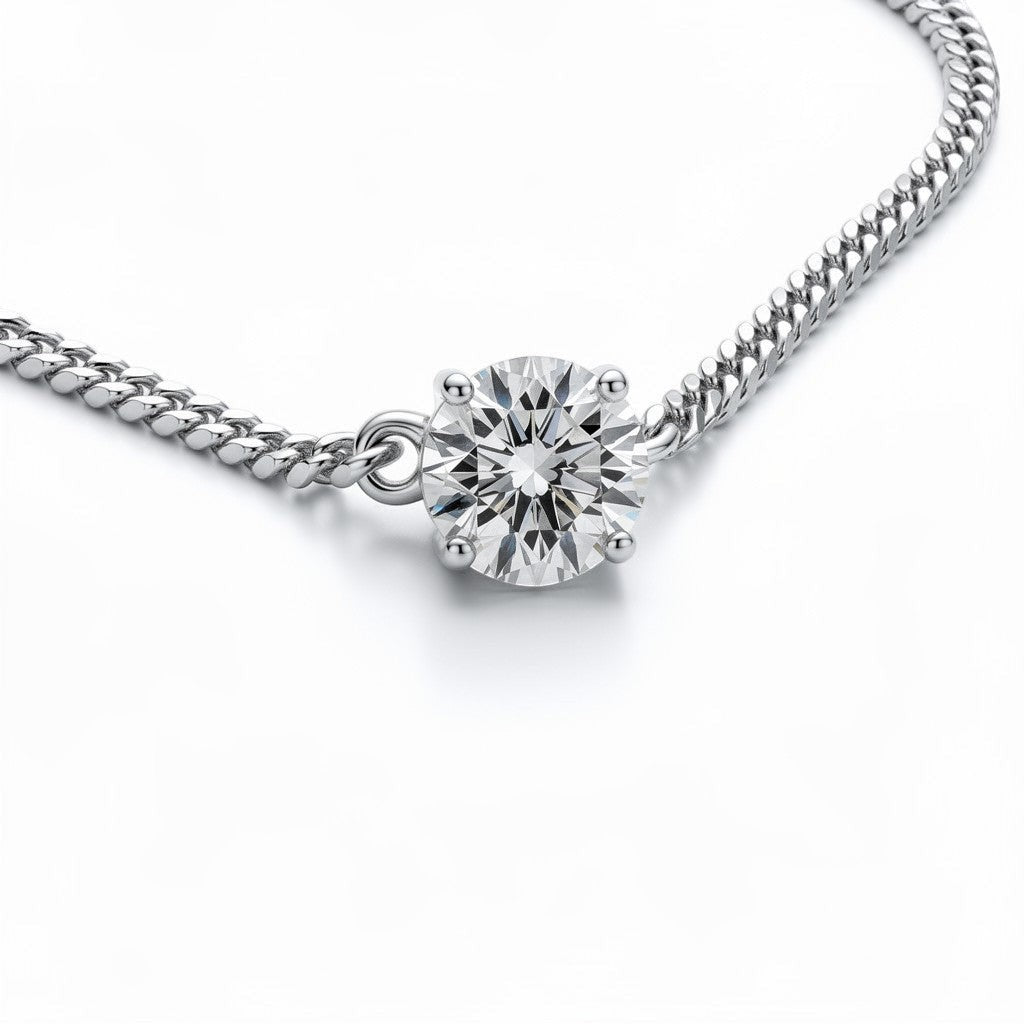 18K White Gold Vermeil