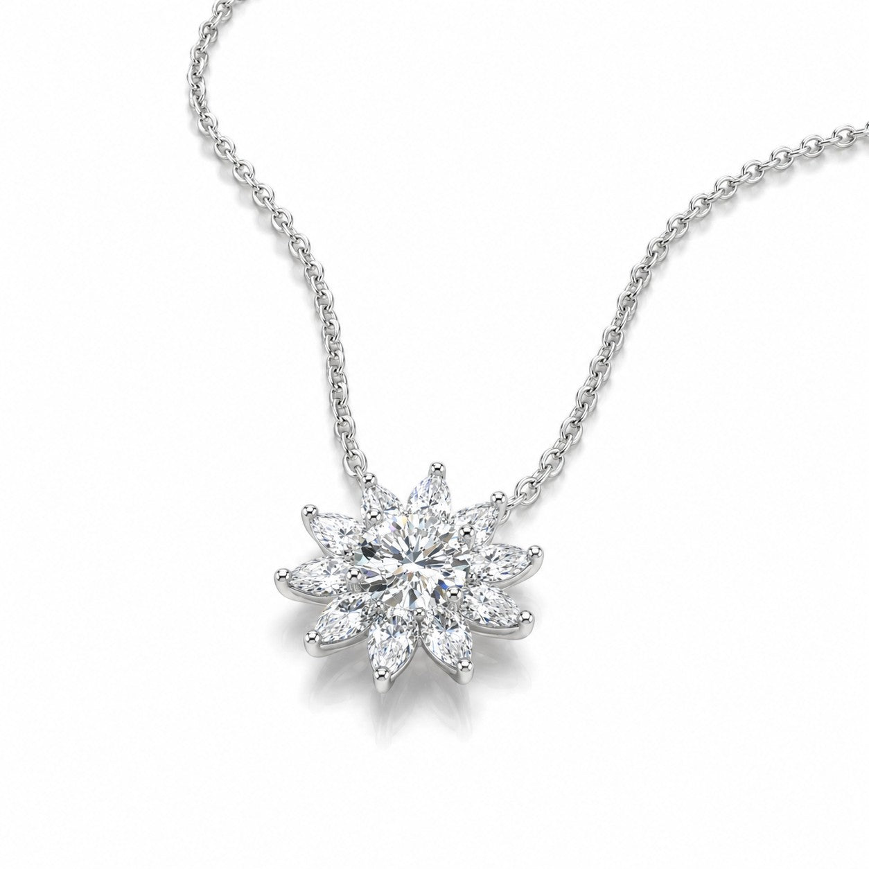 18K White Gold Vermeil