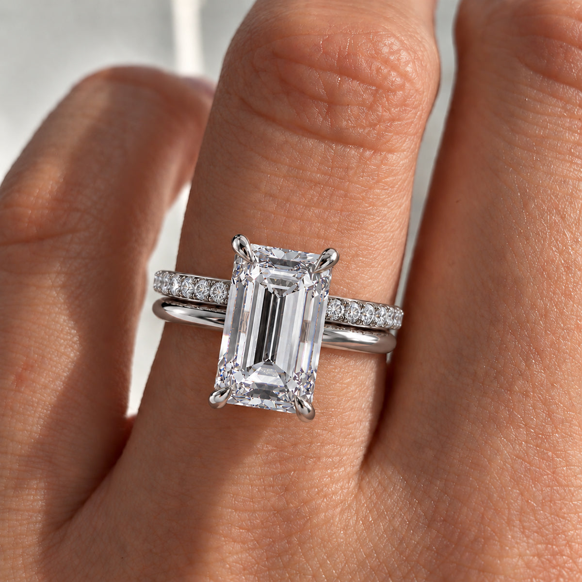 18K White Gold Vermeil