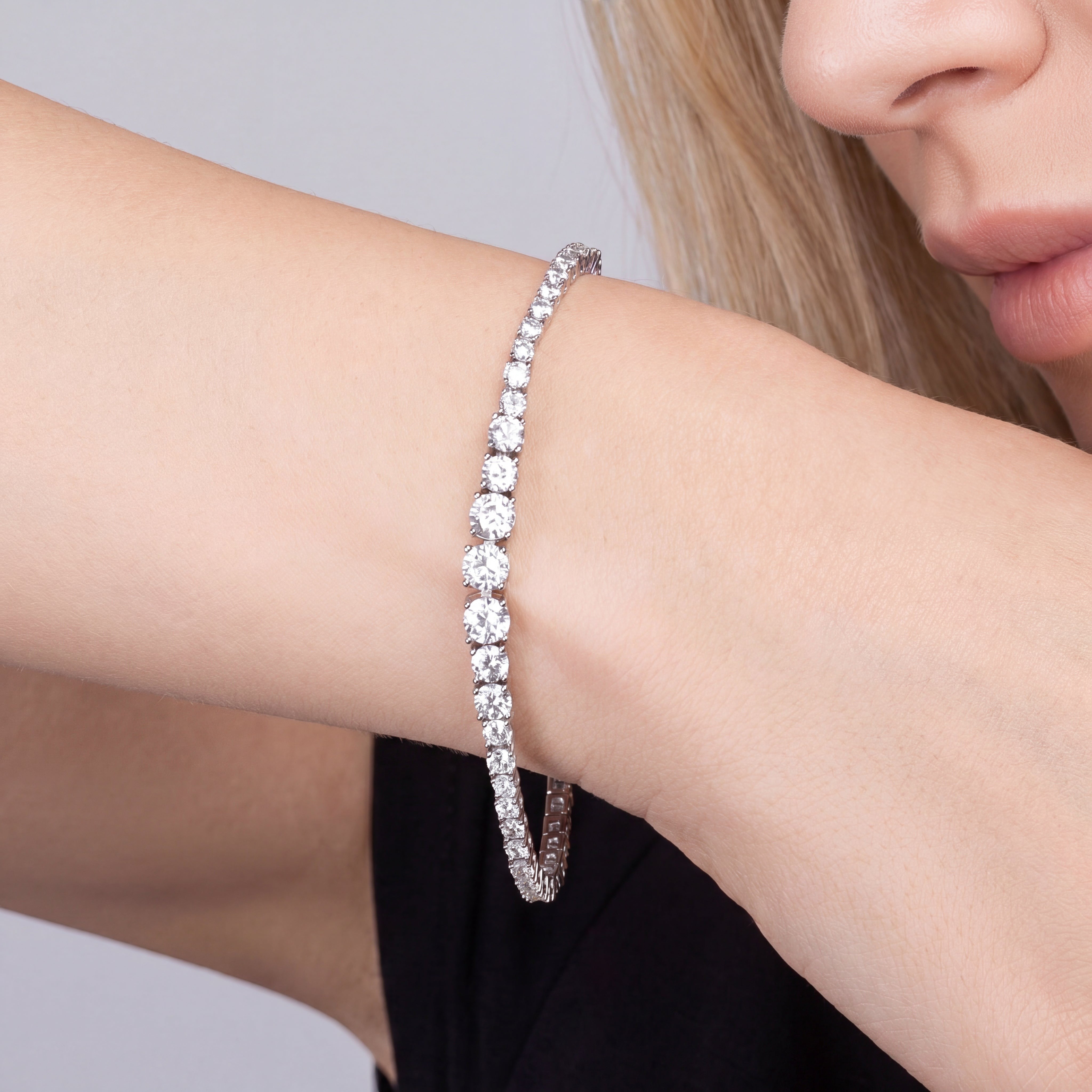 18K White Gold Vermeil