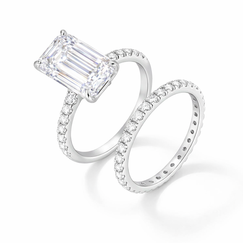 Échelon Pavé Ring Set