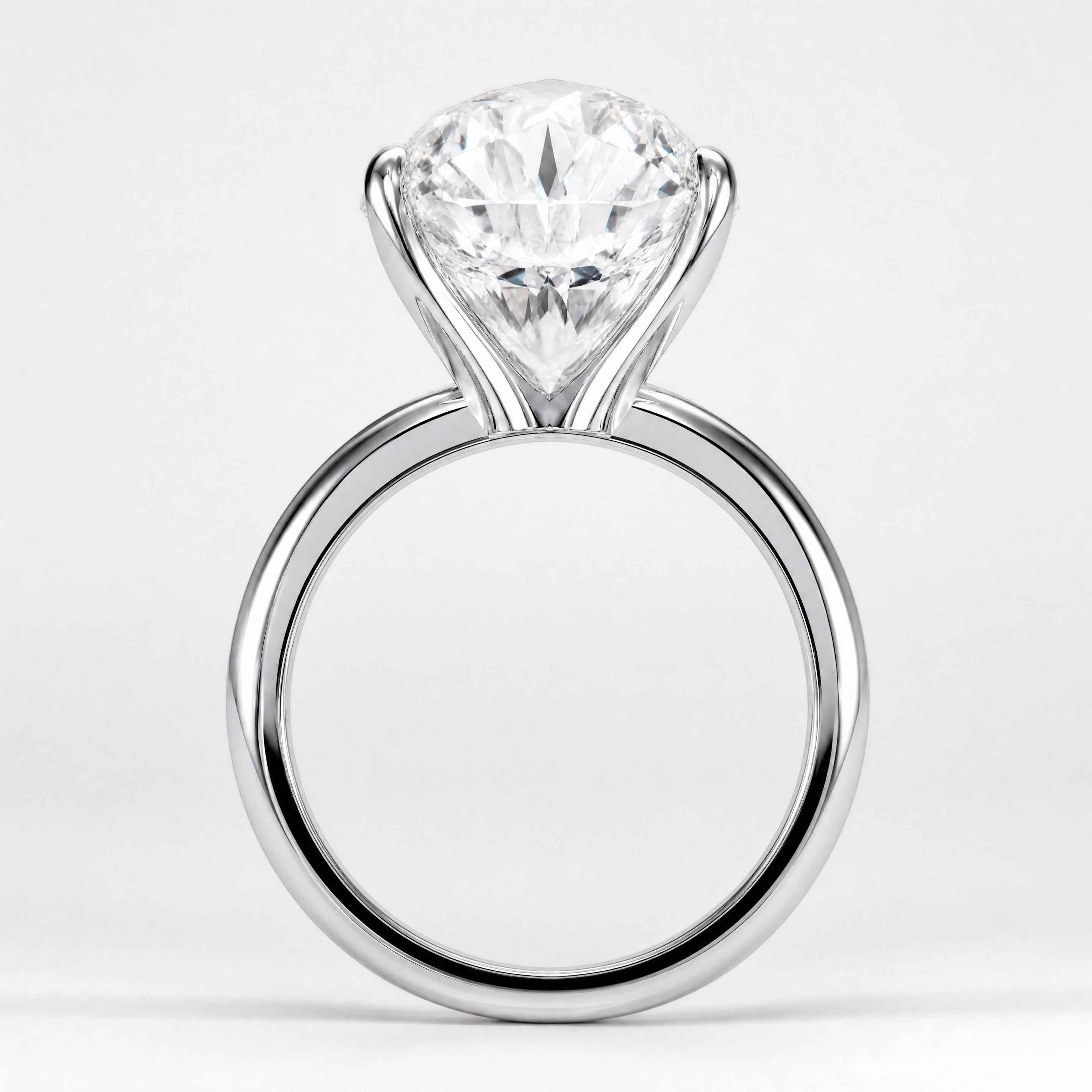 18K White Gold Vermeil / 3.00 CARAT