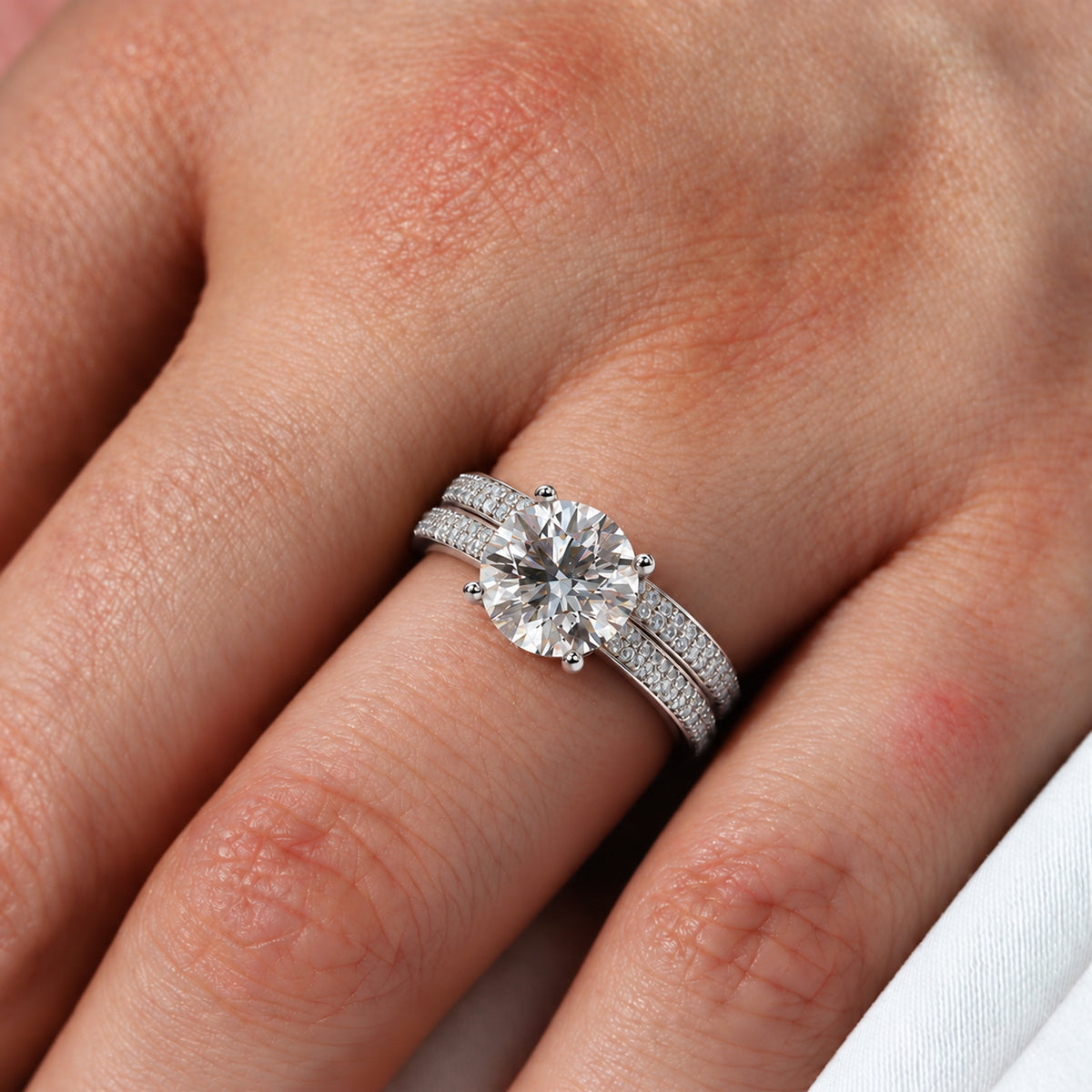 18K White Gold Vermeil