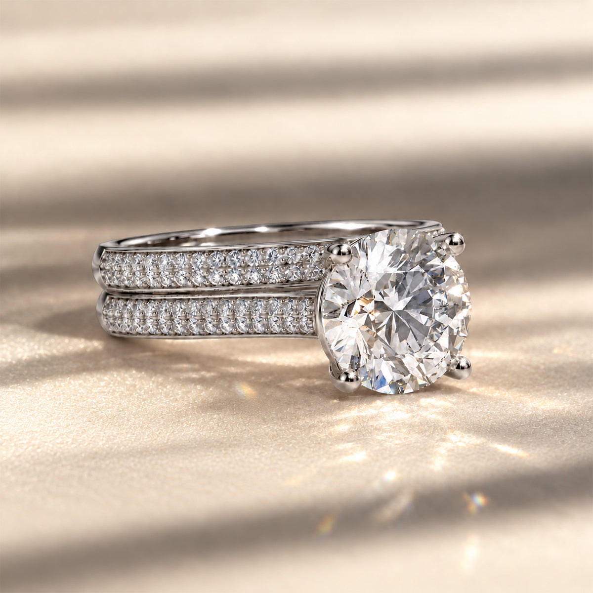 18K White Gold Vermeil