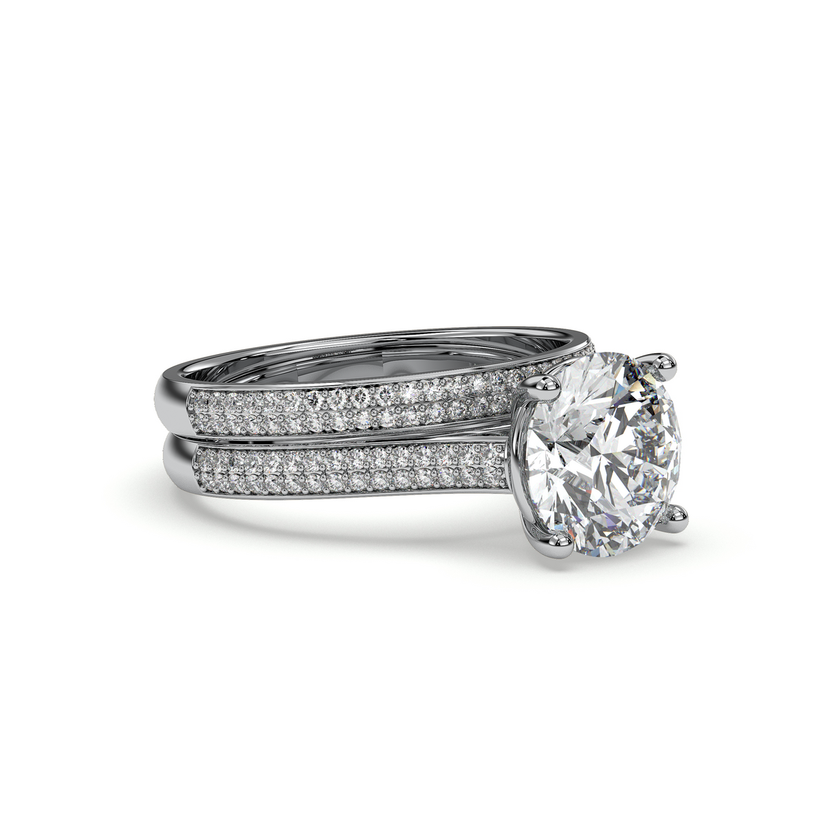 18K White Gold Vermeil