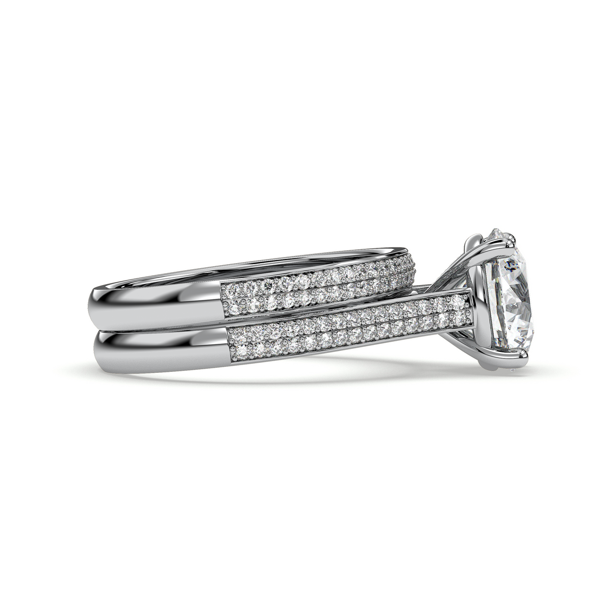 18K White Gold Vermeil