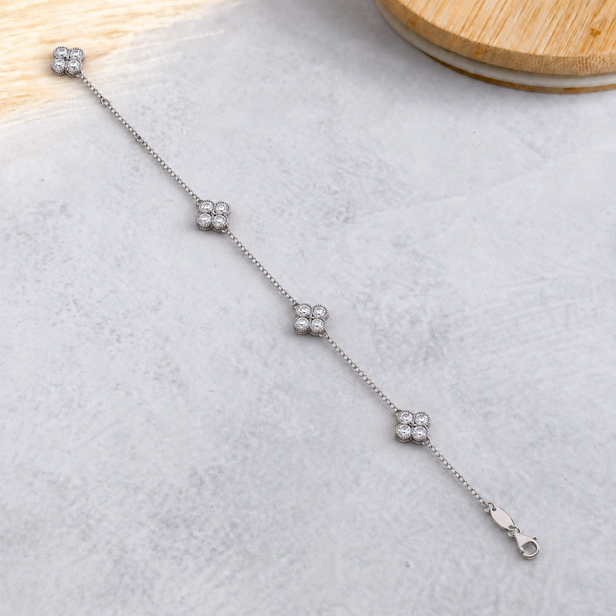 18K White Gold Vermeil