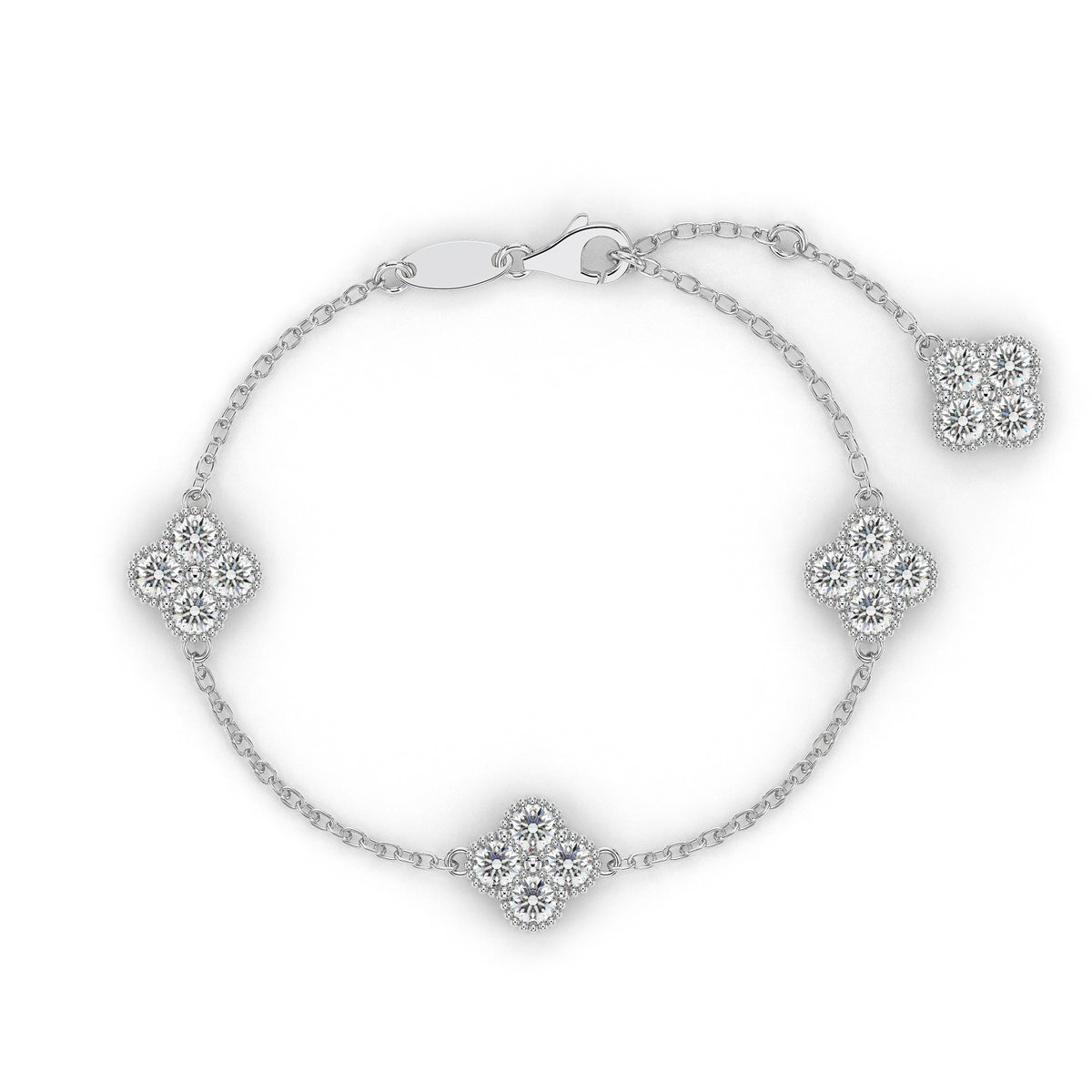 18K White Gold Vermeil