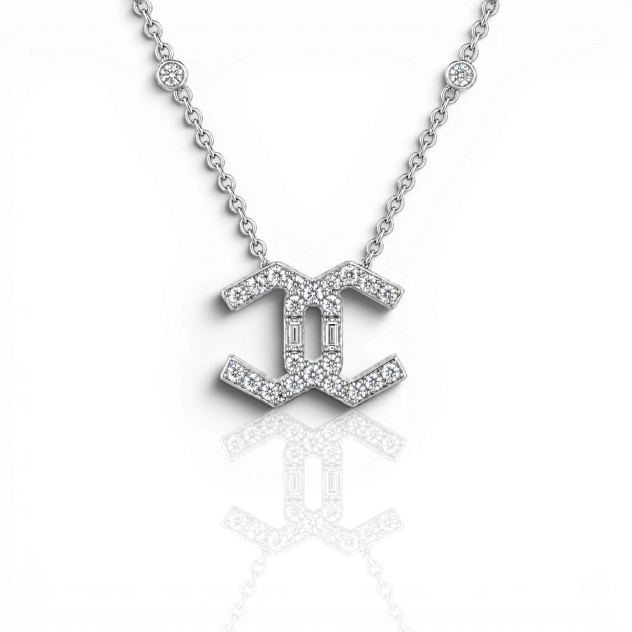 18K White Gold Vermeil