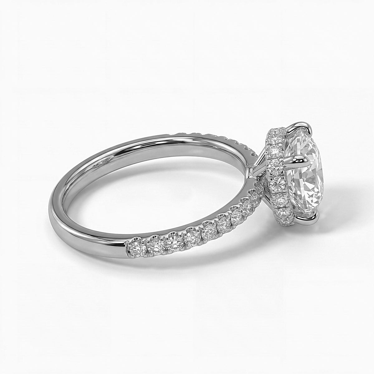18K White Gold Vermeil