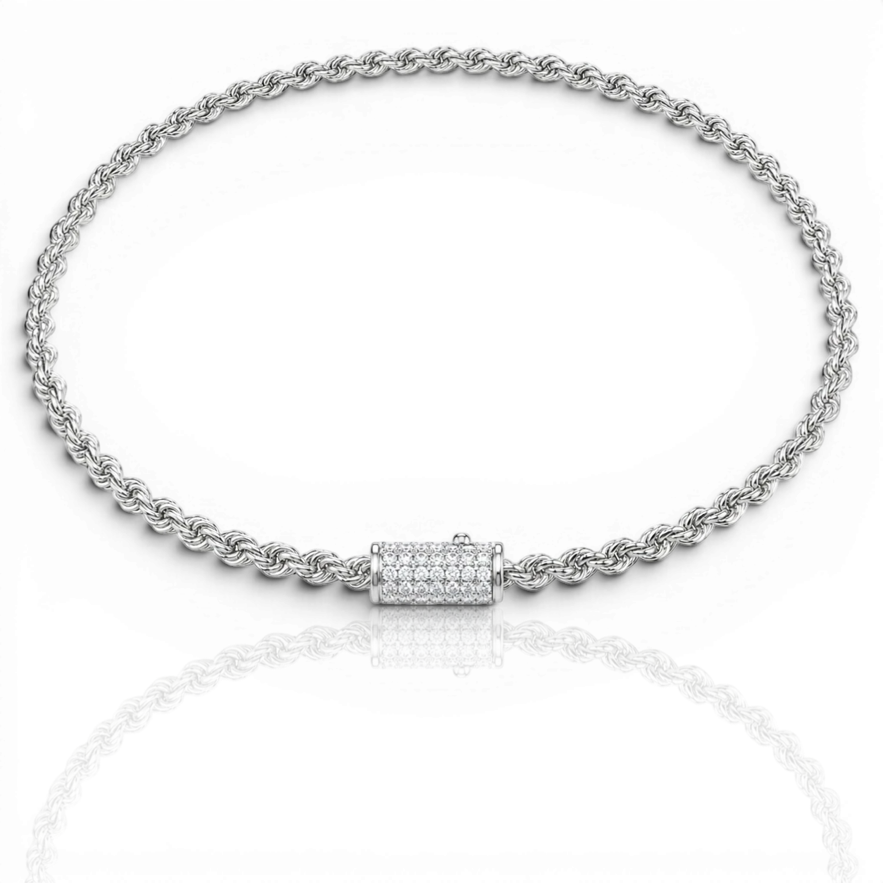 18K White Gold Vermeil