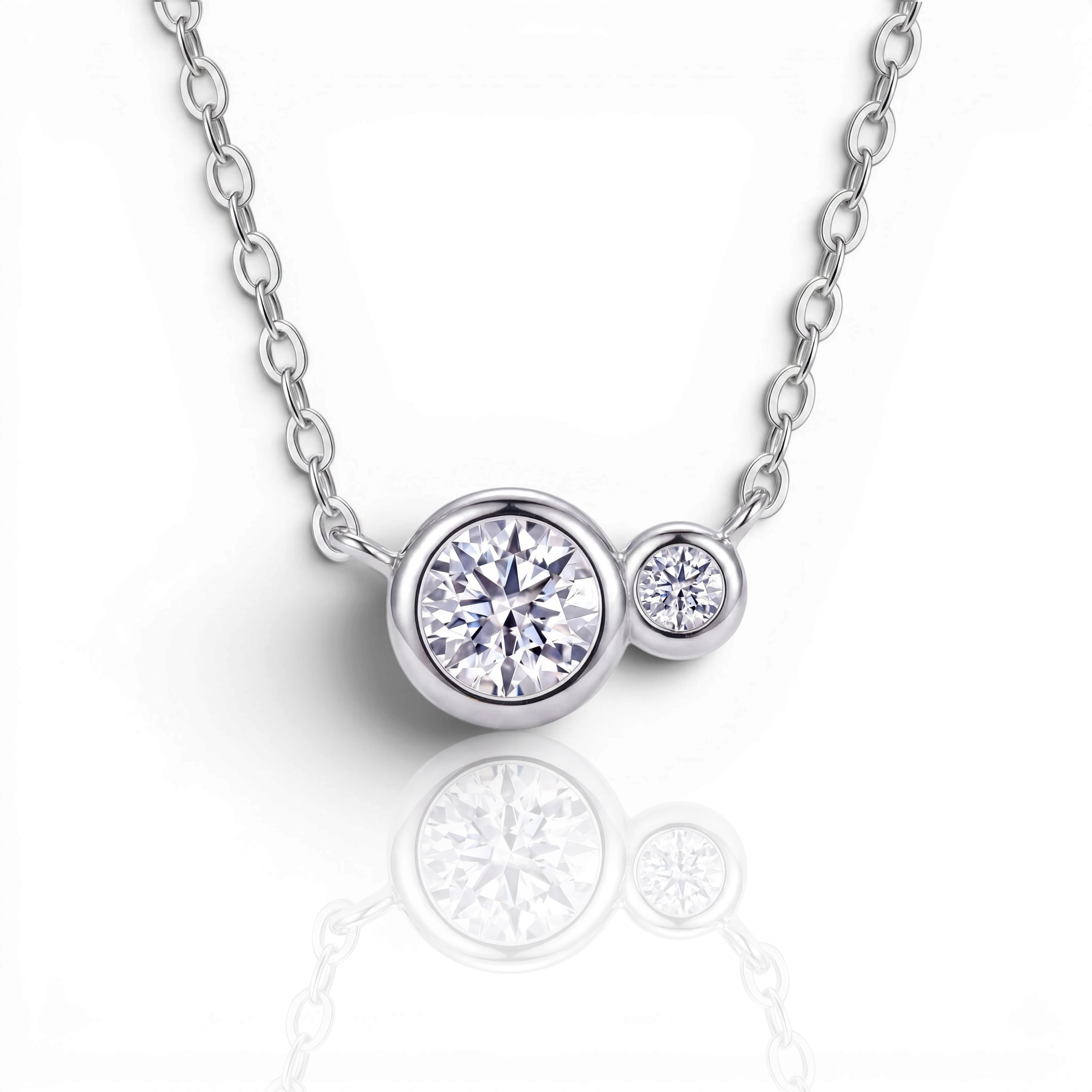 18K White Gold Vermeil