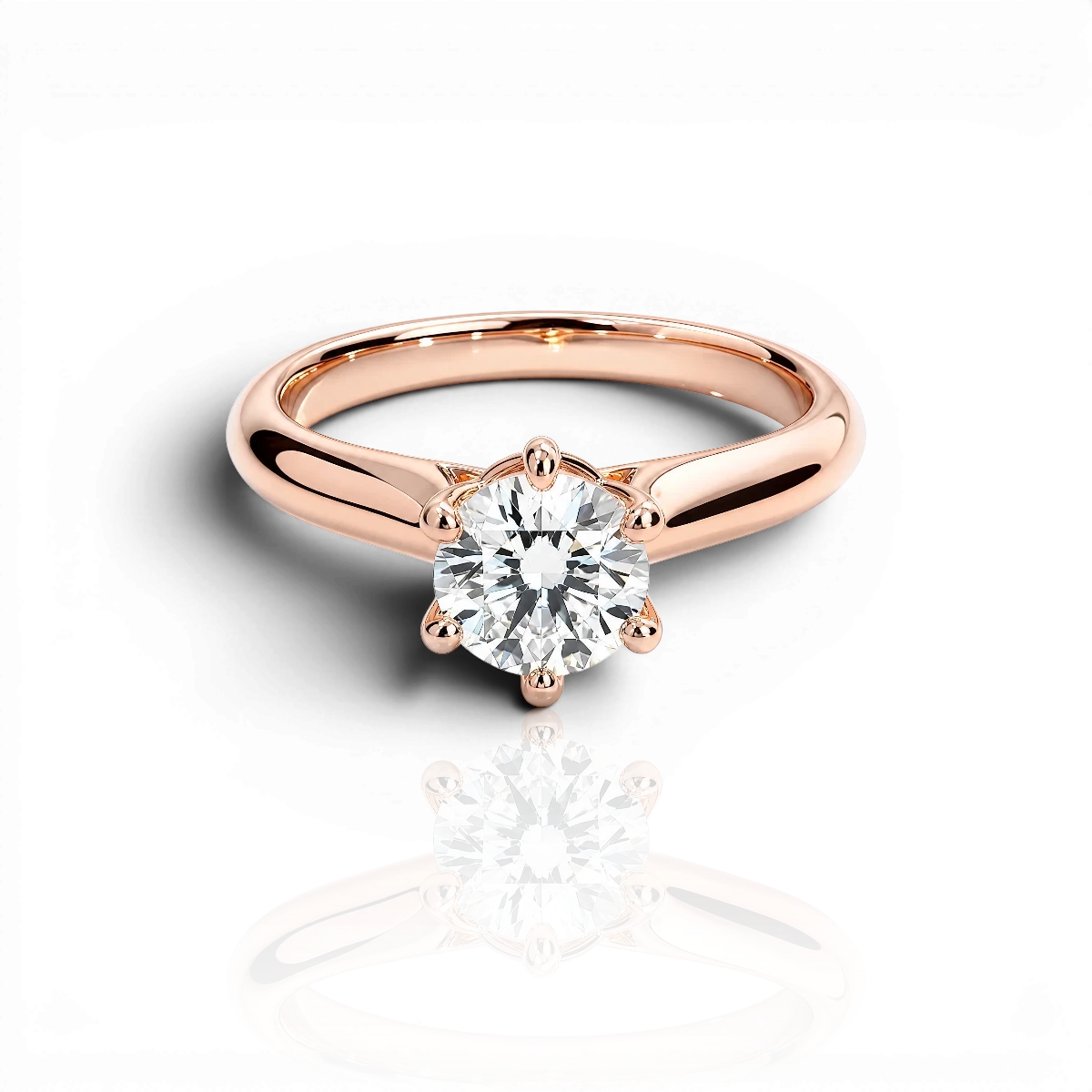 18K Rose Gold Vermeil / 1.00 CARAT