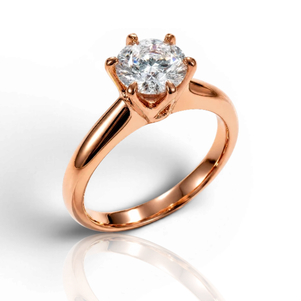 18K Rose Gold Vermeil / 1.00 CARAT