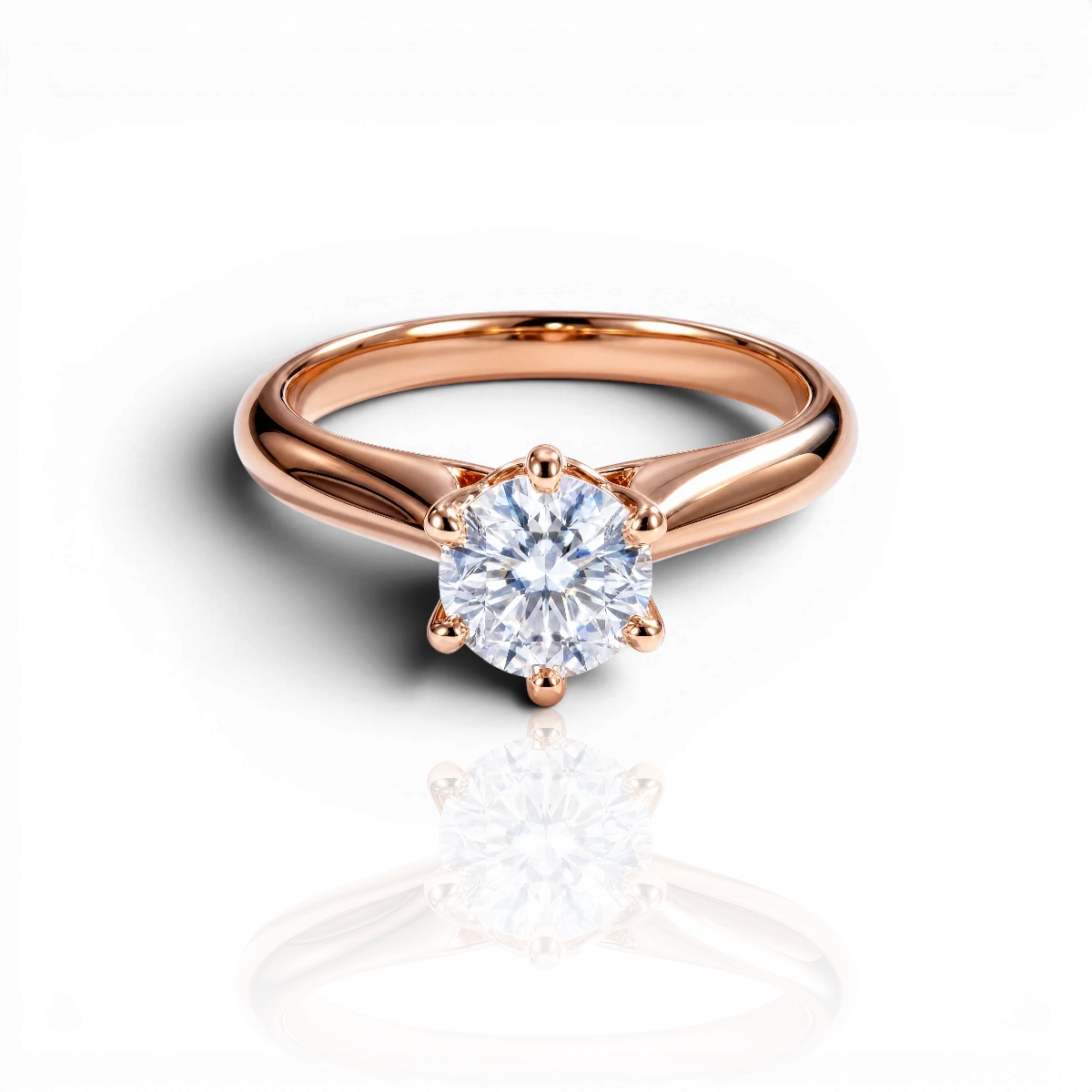 18K Rose Gold Vermeil / 2.00 CARAT