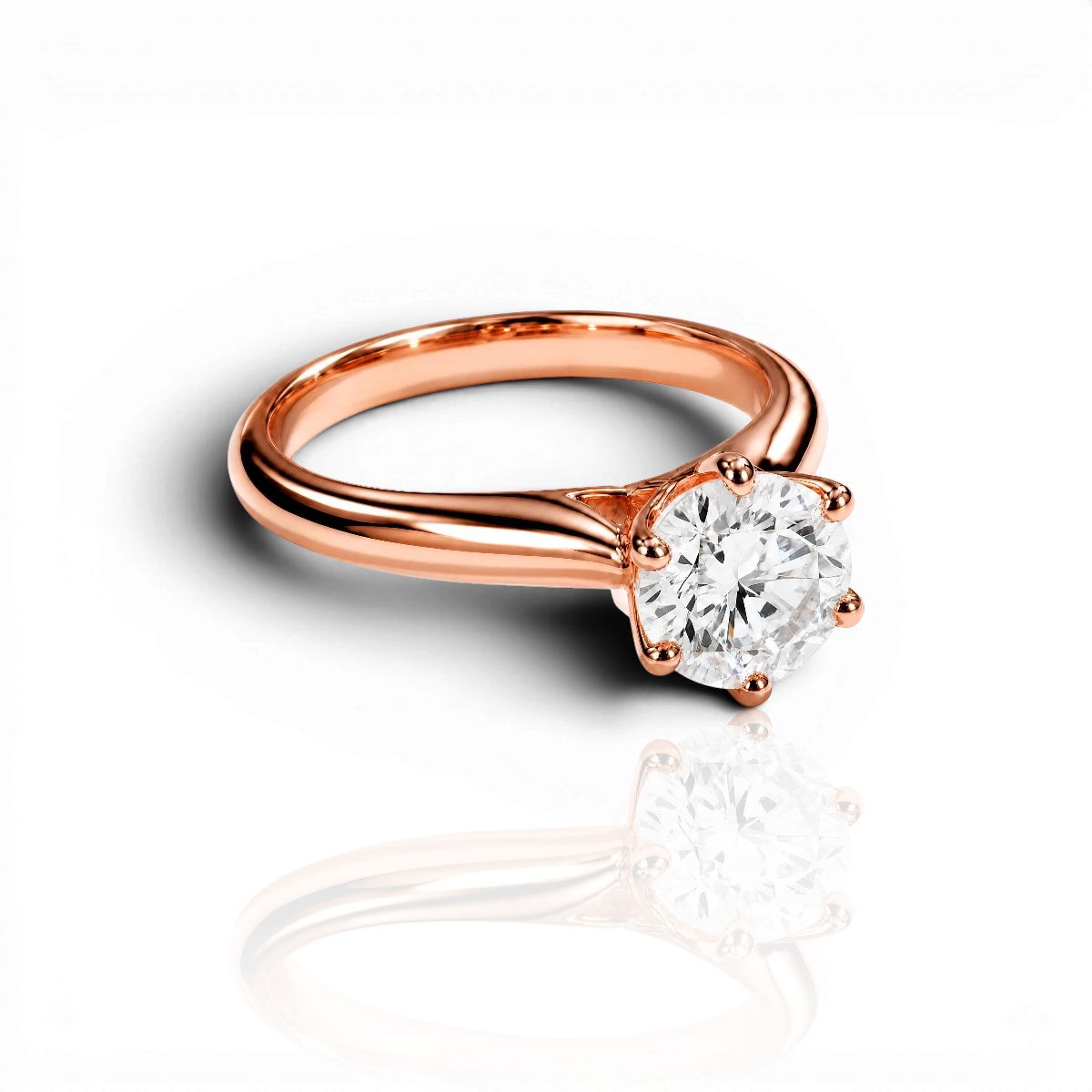 18K Rose Gold Vermeil / 2.00 CARAT