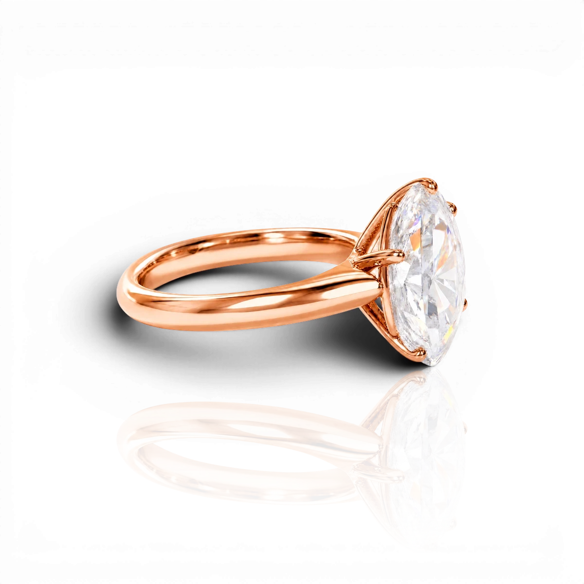 18K Rose Gold Vermeil / 5.00 CARAT