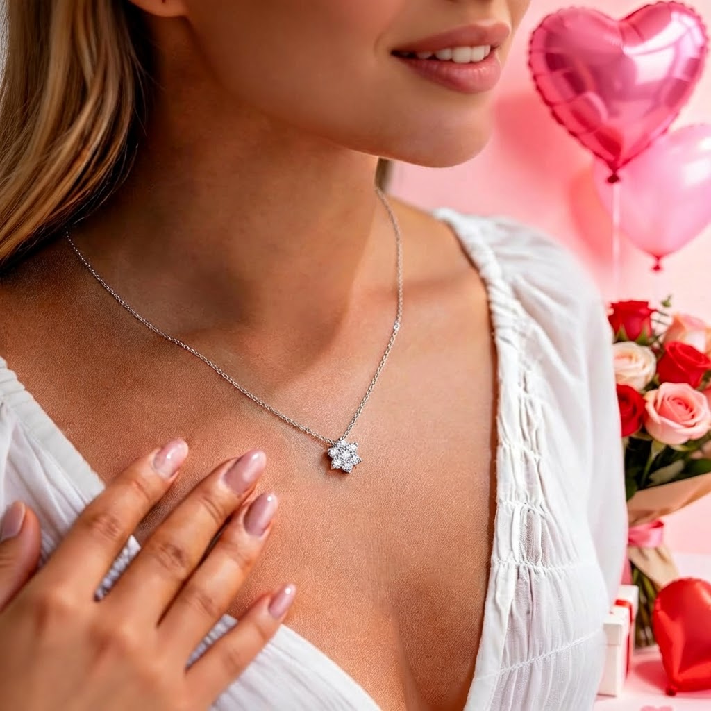 Snowflake of Light Necklace