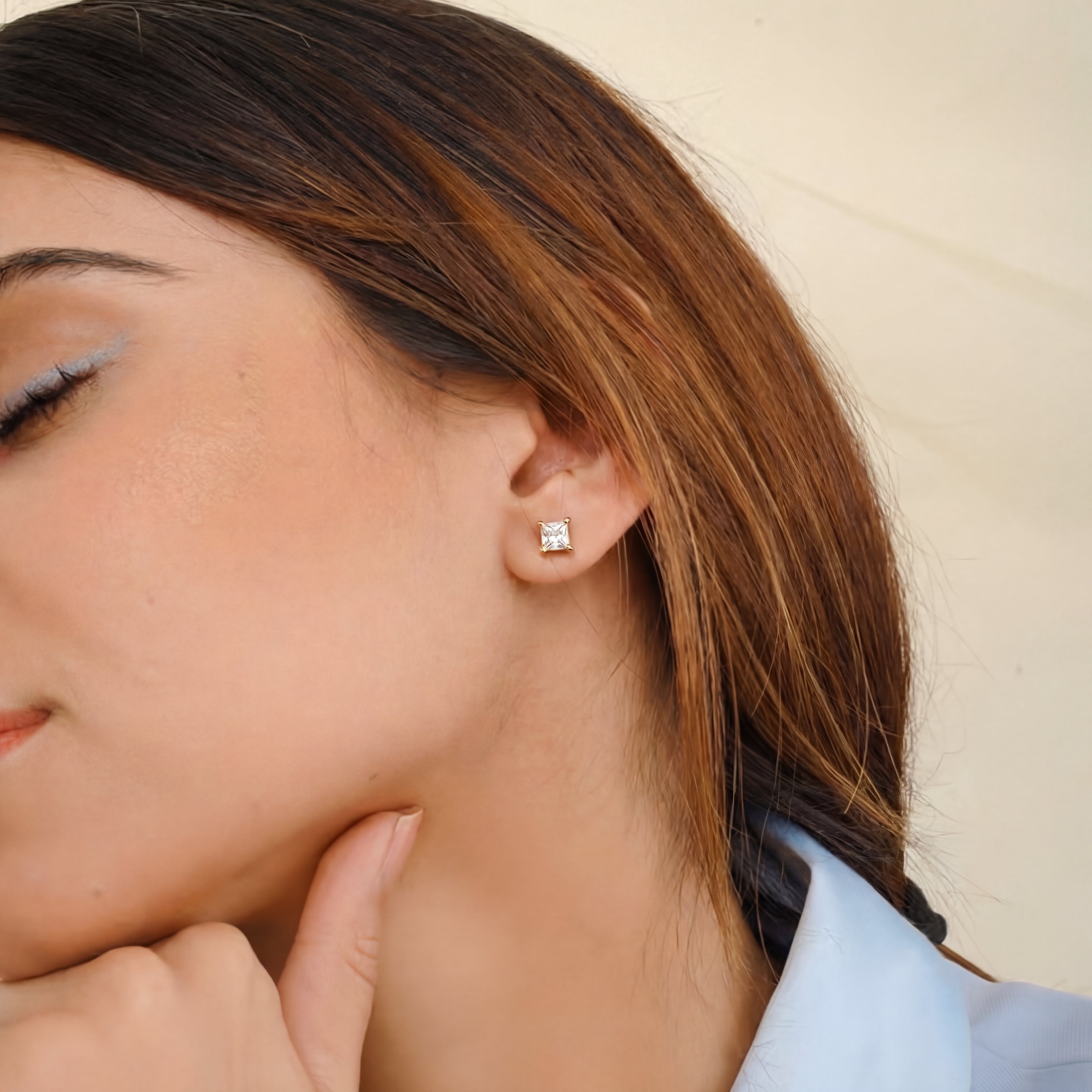 Carré Stud Earrings