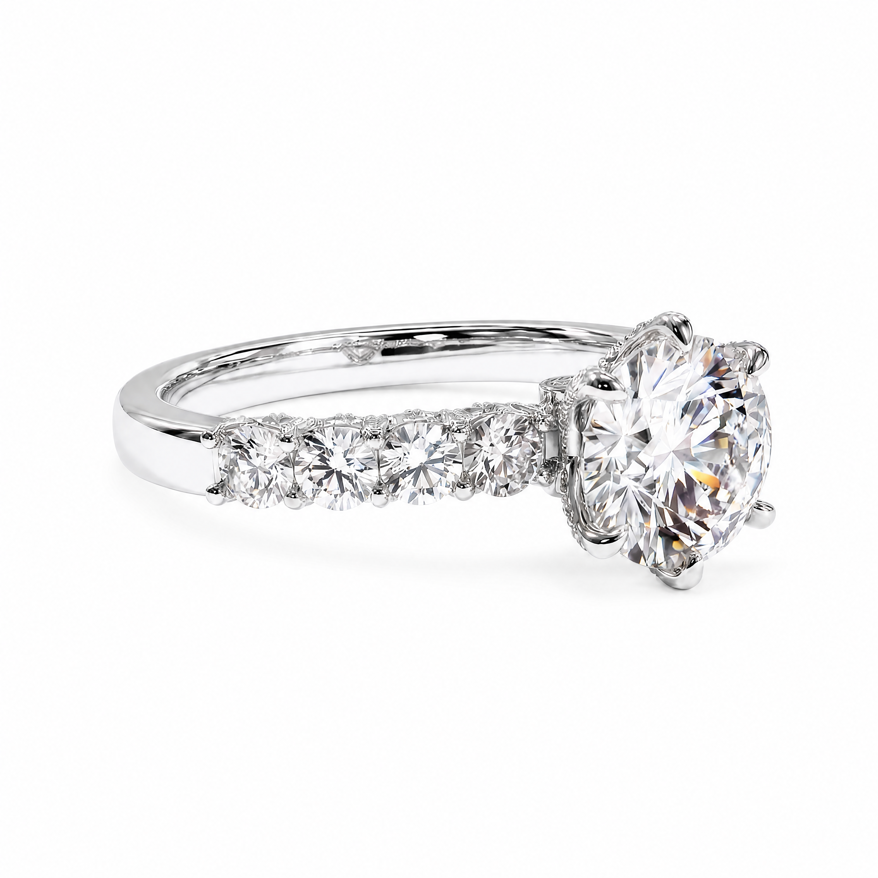 18K White Gold Vermeil / 3.00 CARAT