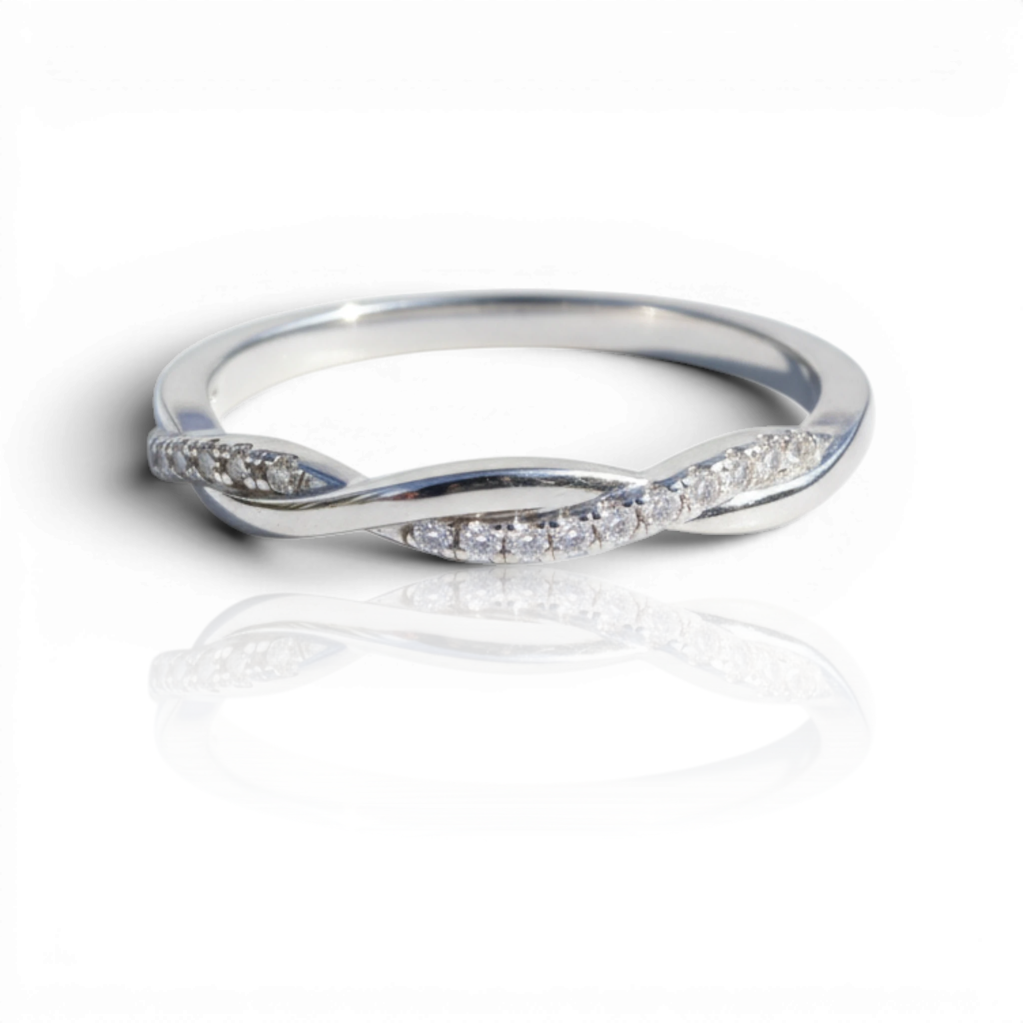 18K White Gold Vermeil