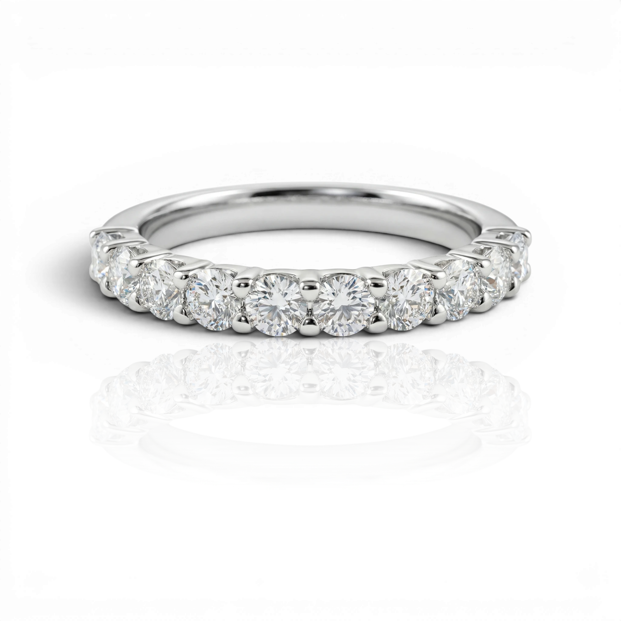 18K White Gold Vermeil