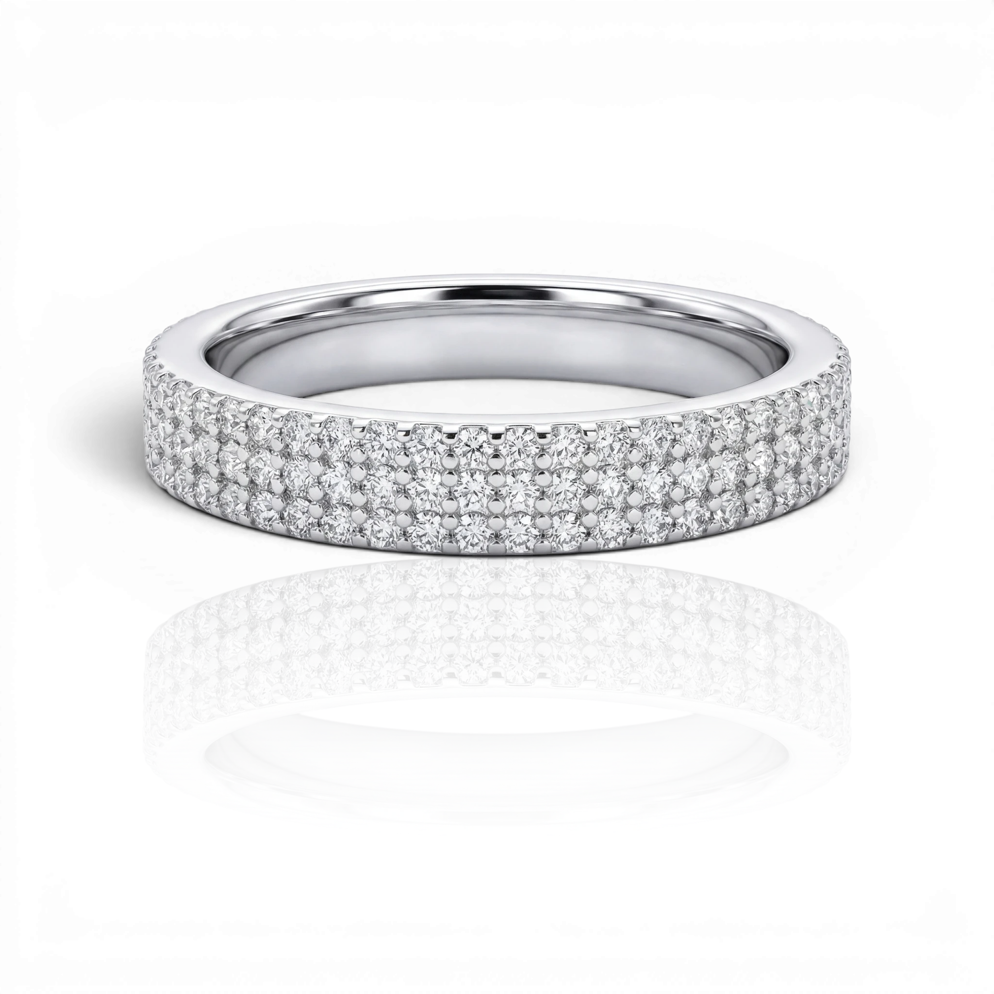 18K White Gold Vermeil