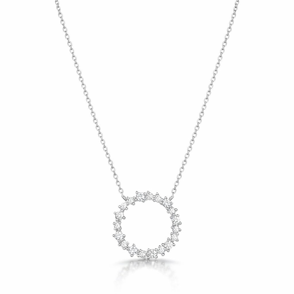 18K White Gold Vermeil