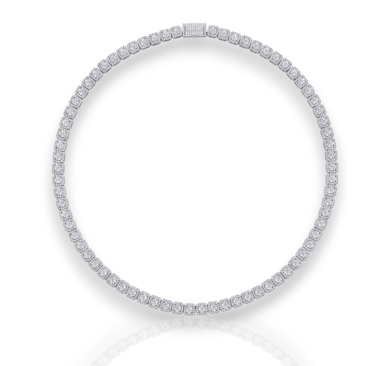 18K White Gold Vermeil