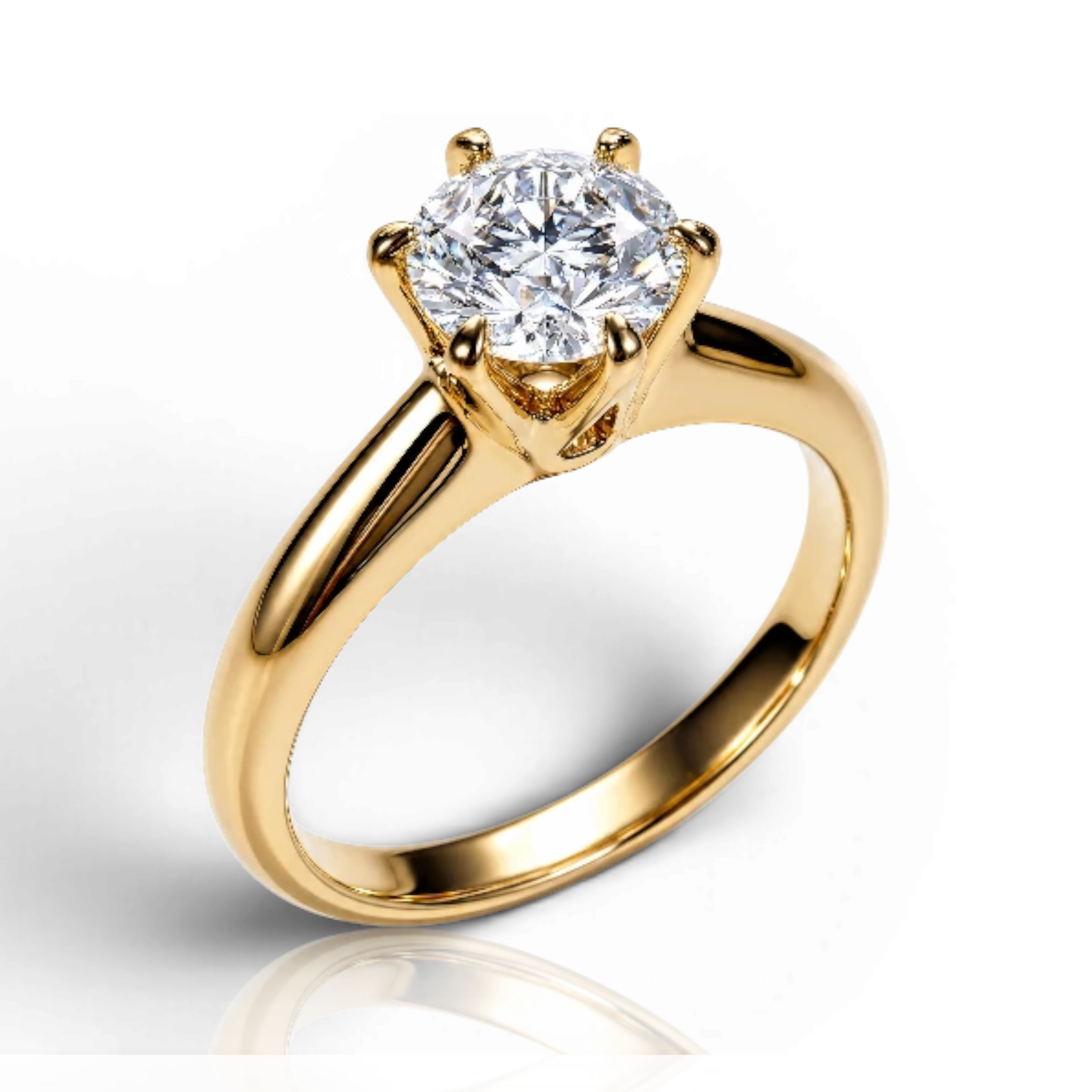 18K Yellow Gold Vermeil / 1.00 CARAT