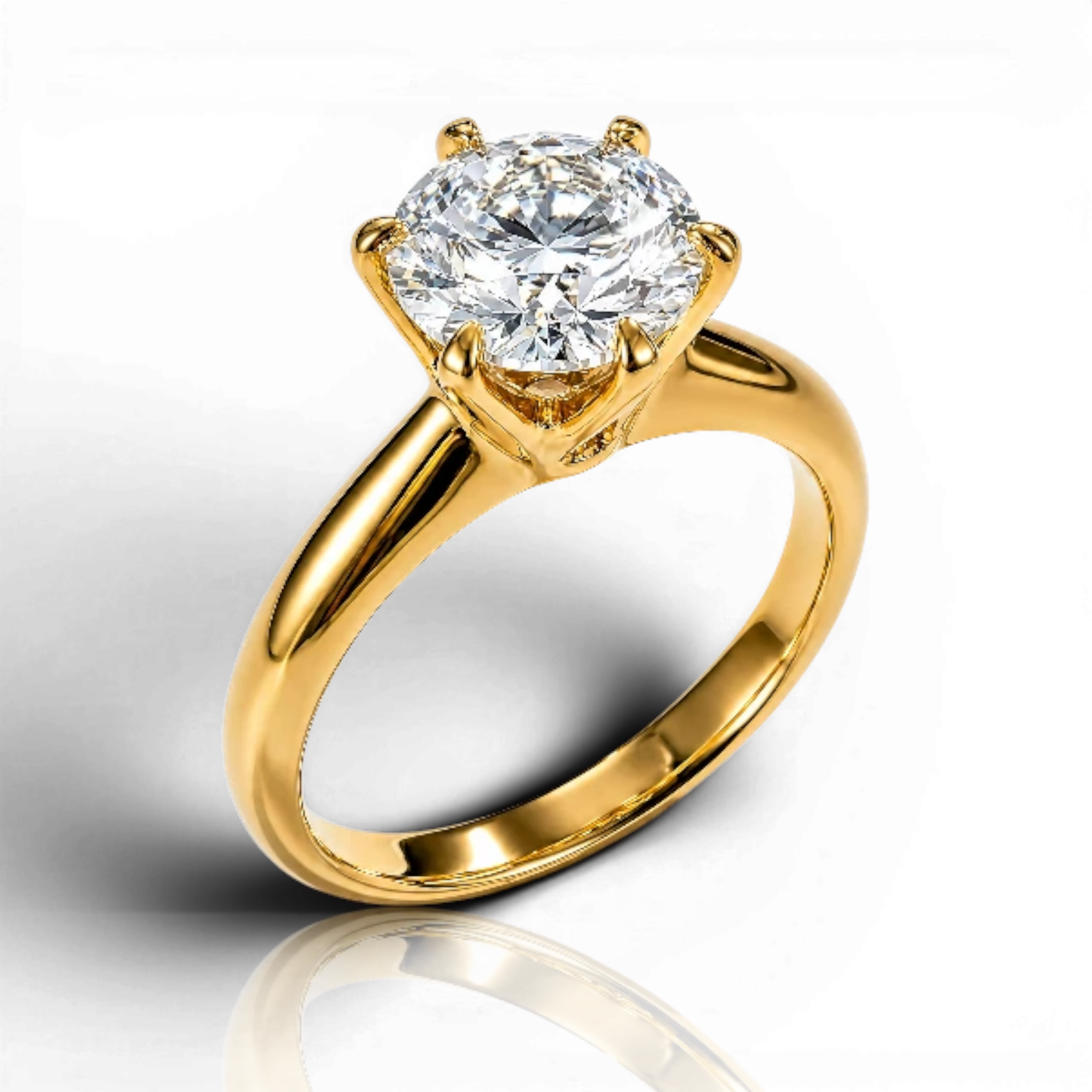 18K Yellow Gold Vermeil / 2.00 CARAT