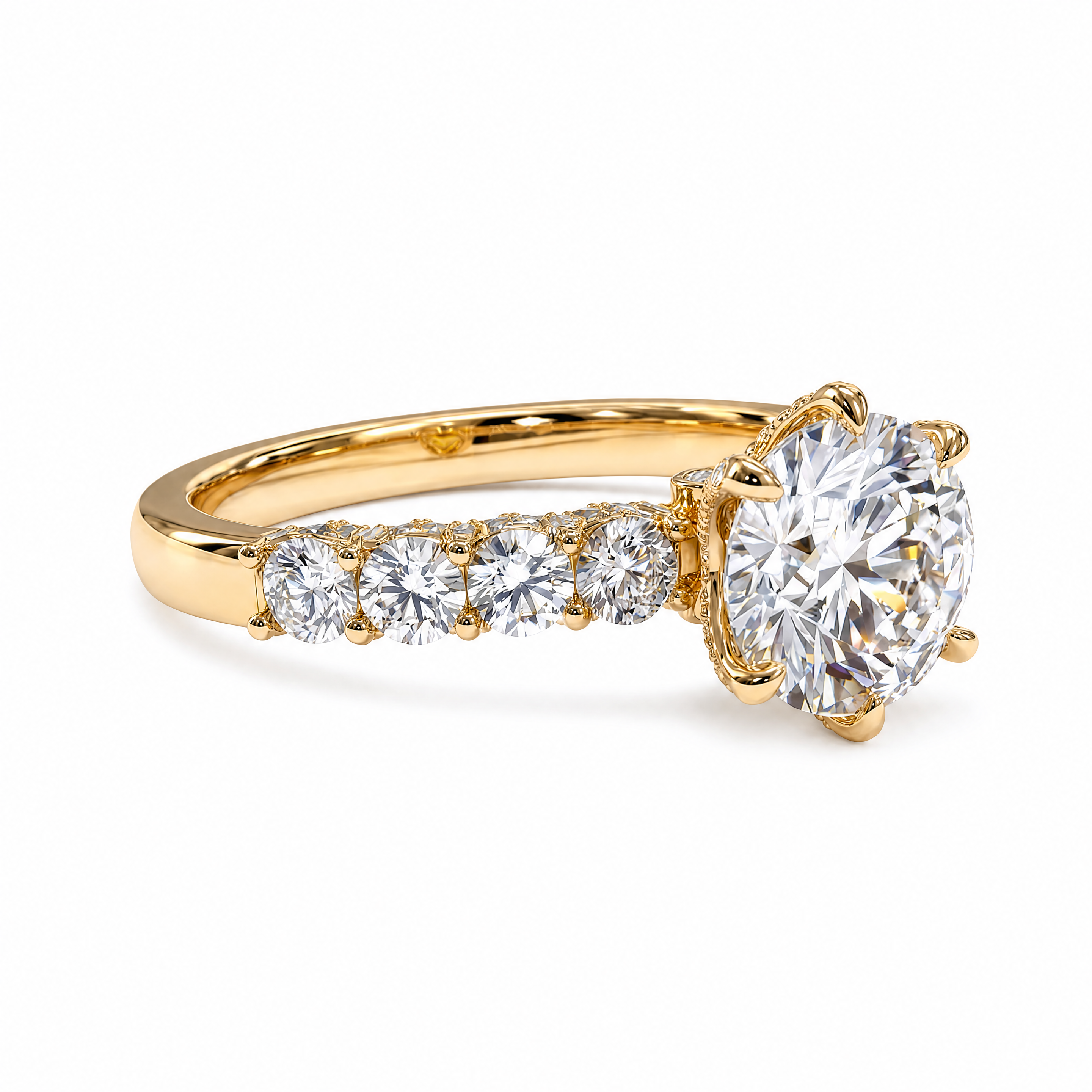 18K Yellow Gold Vermeil / 3.00 CARAT