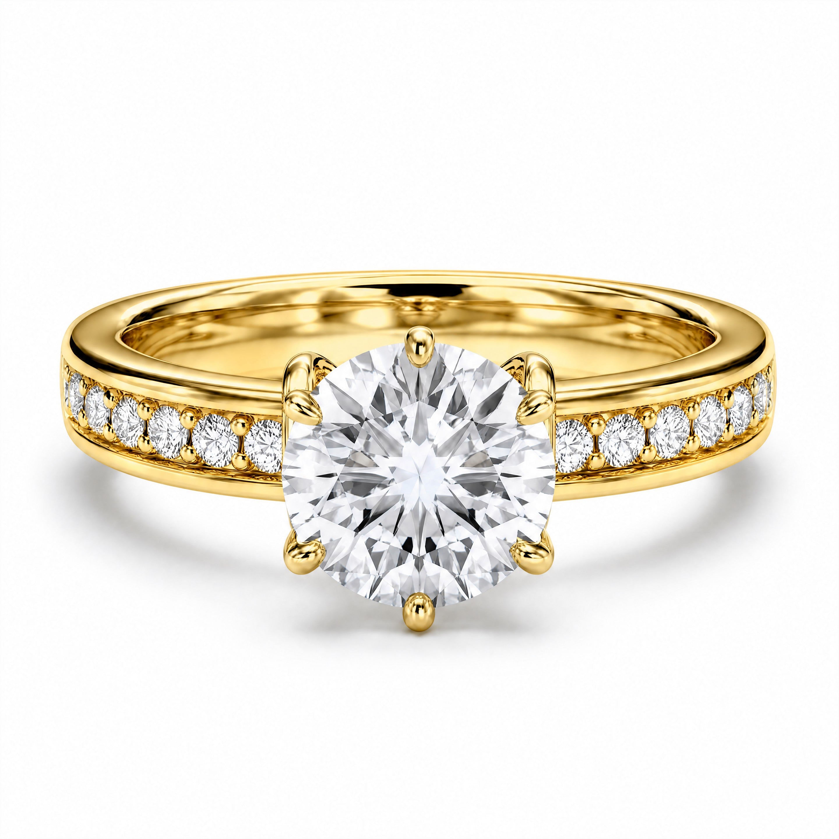 18K Yellow Gold Vermeil / 3.00 CARAT