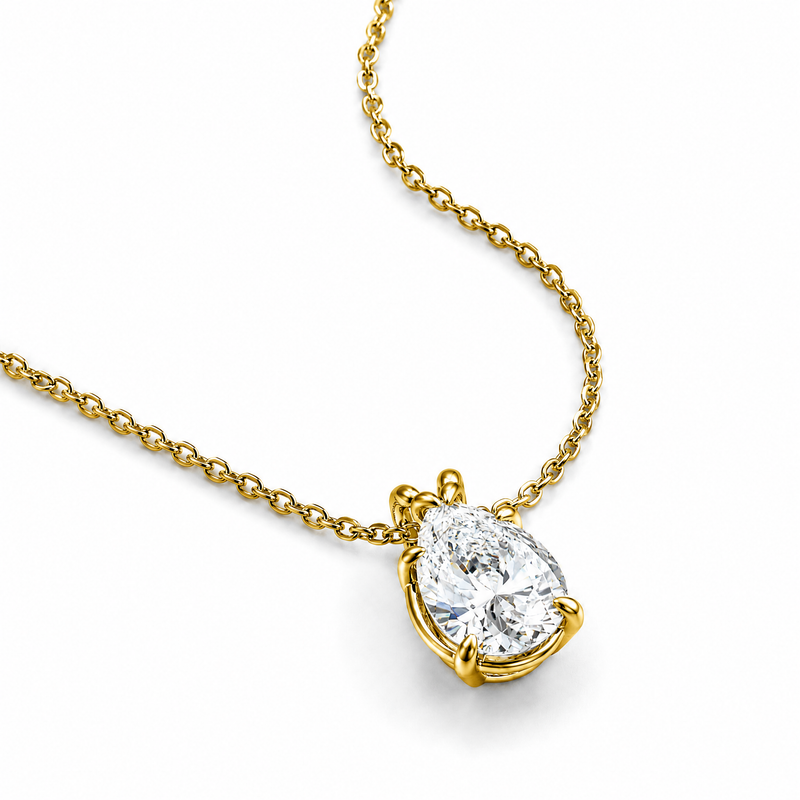 Celestia Pear Necklace