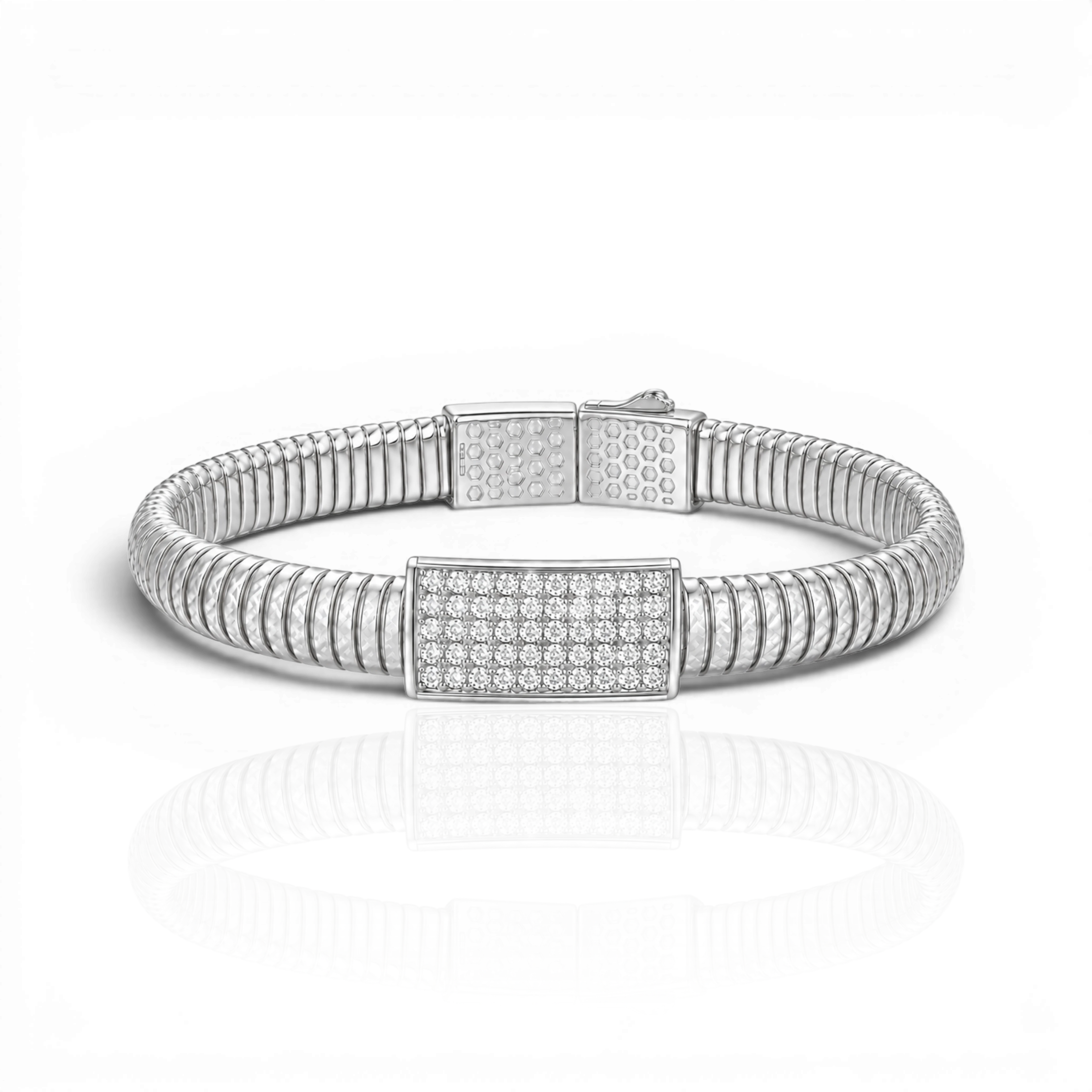 18K White Gold Vermeil