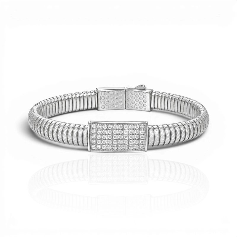 18K White Gold Vermeil