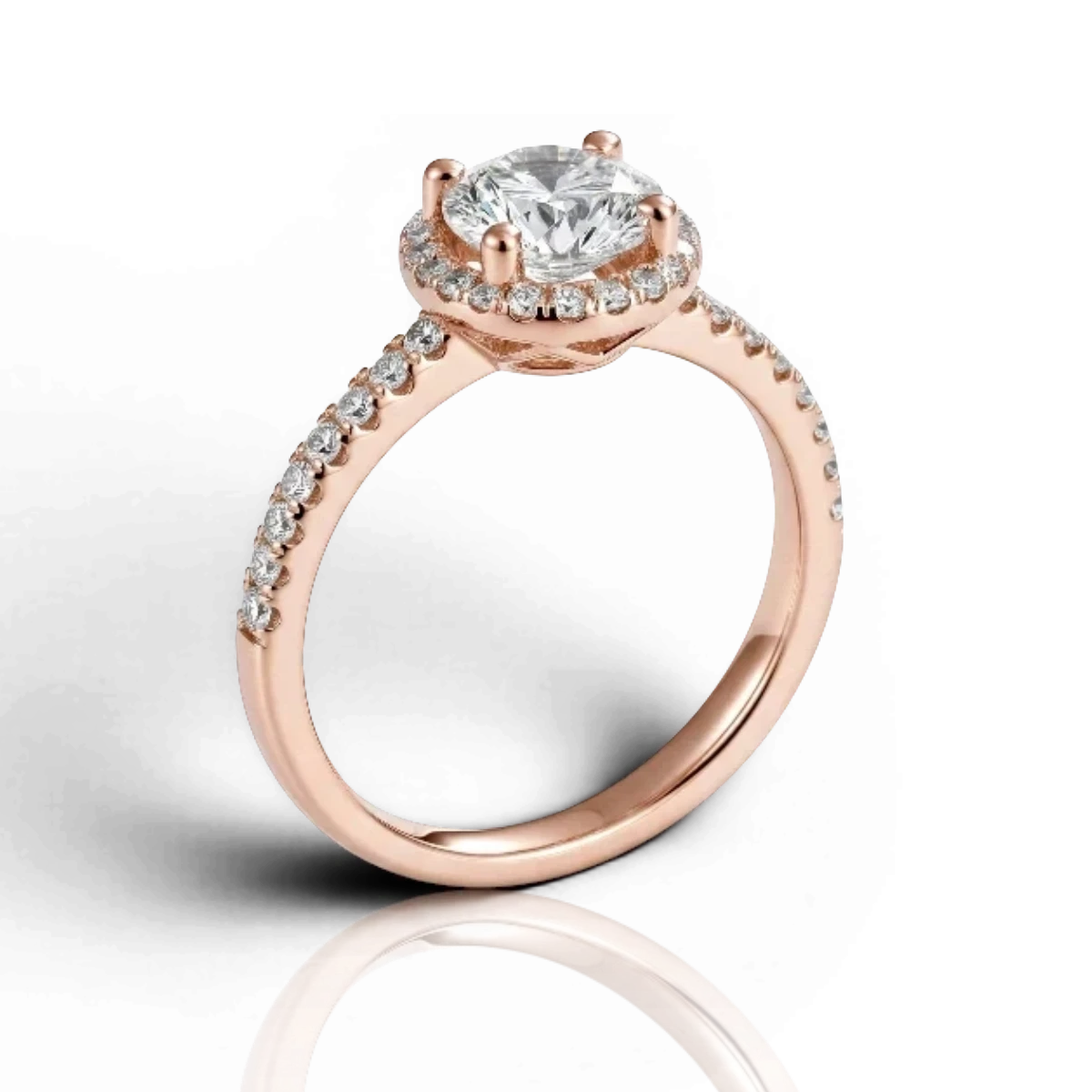 18K Rose Gold Vermeil, 18K Rose Gold Vermeil / 0.50 CARAT